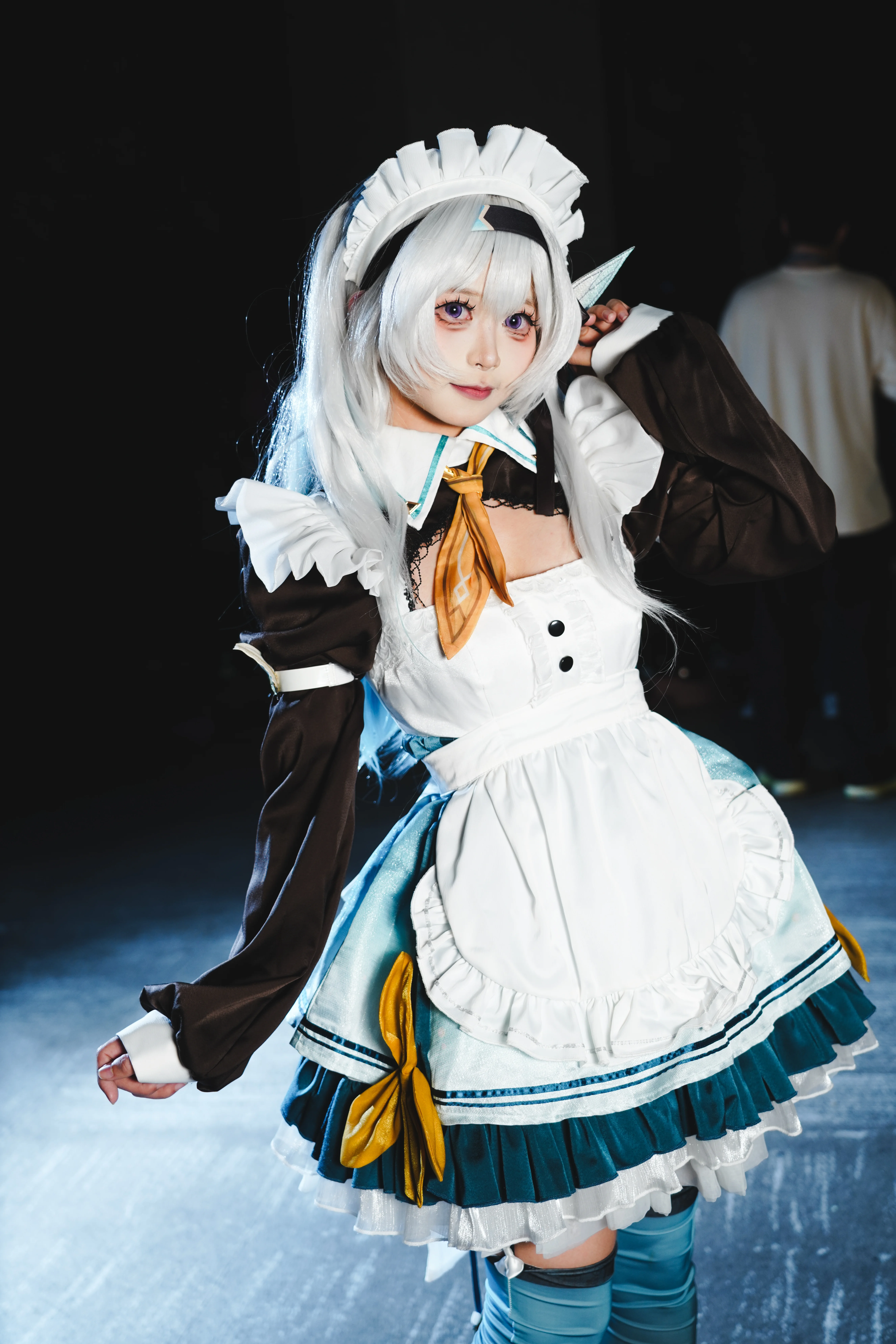 【流萤cos】崩坏星穹铁道女仆装，舞动在萤火虫漫展 - 第 5 张