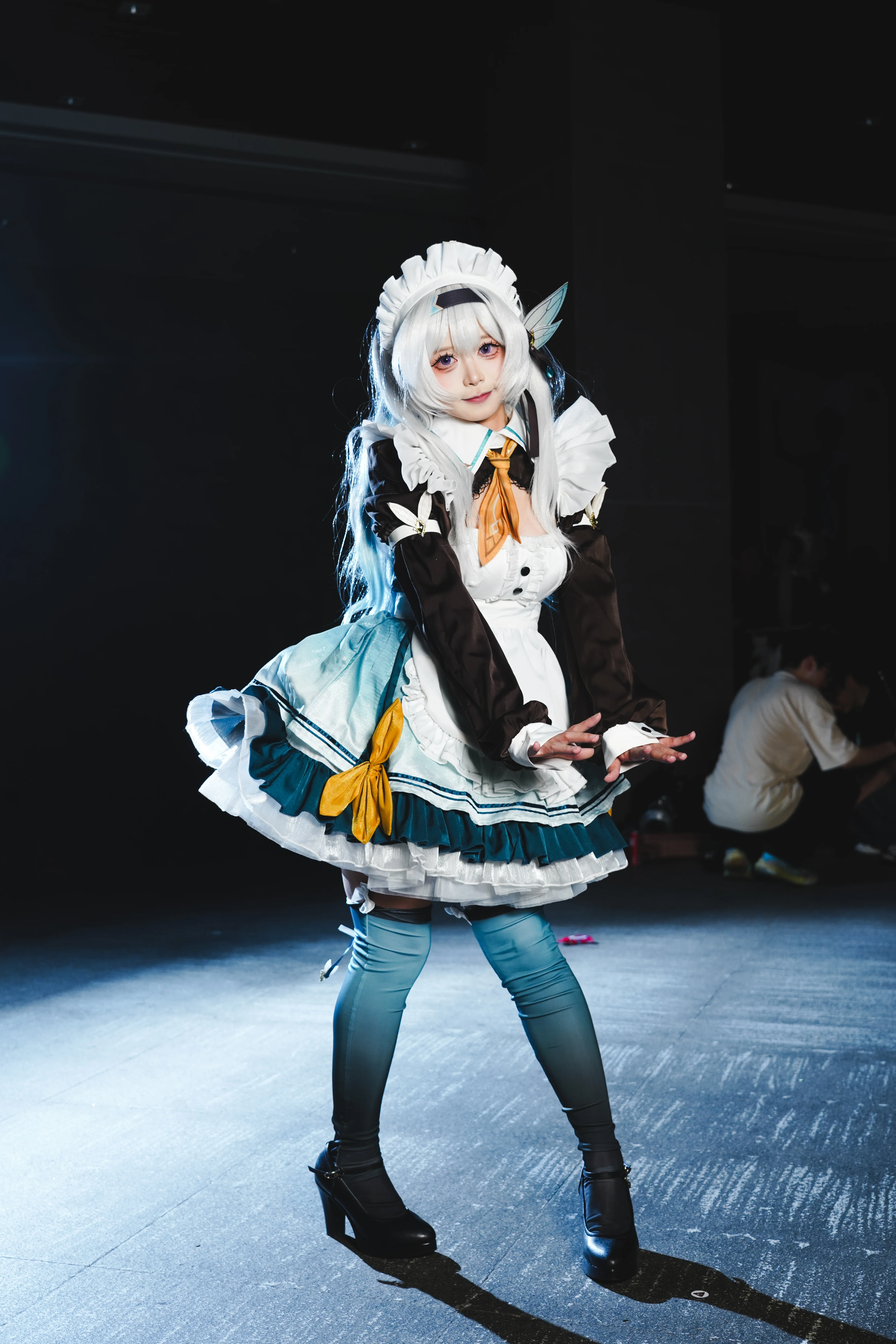 【流萤cos】崩坏星穹铁道女仆装，舞动在萤火虫漫展 - 第 7 张