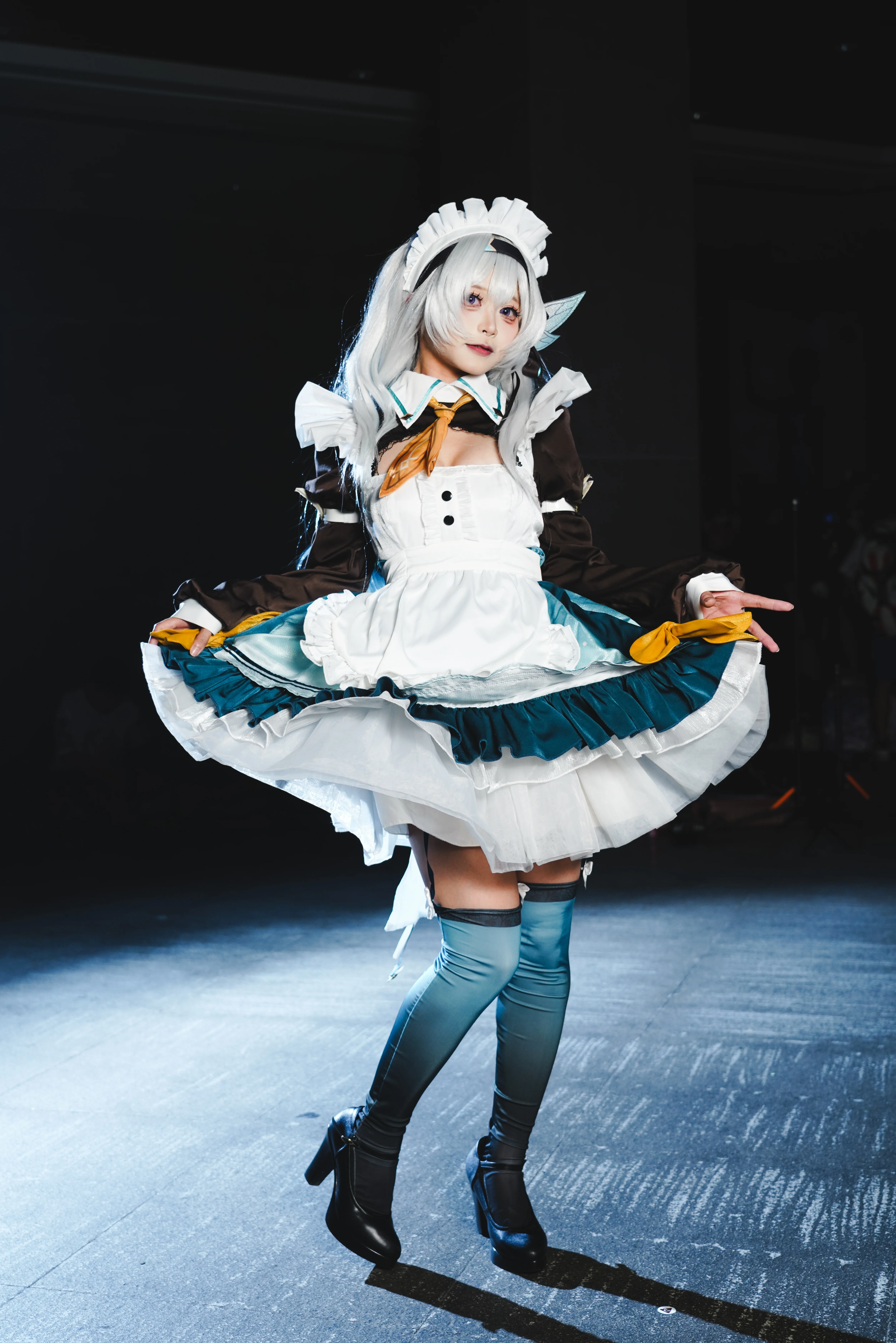 【流萤cos】崩坏星穹铁道女仆装，舞动在萤火虫漫展 - 第 8 张