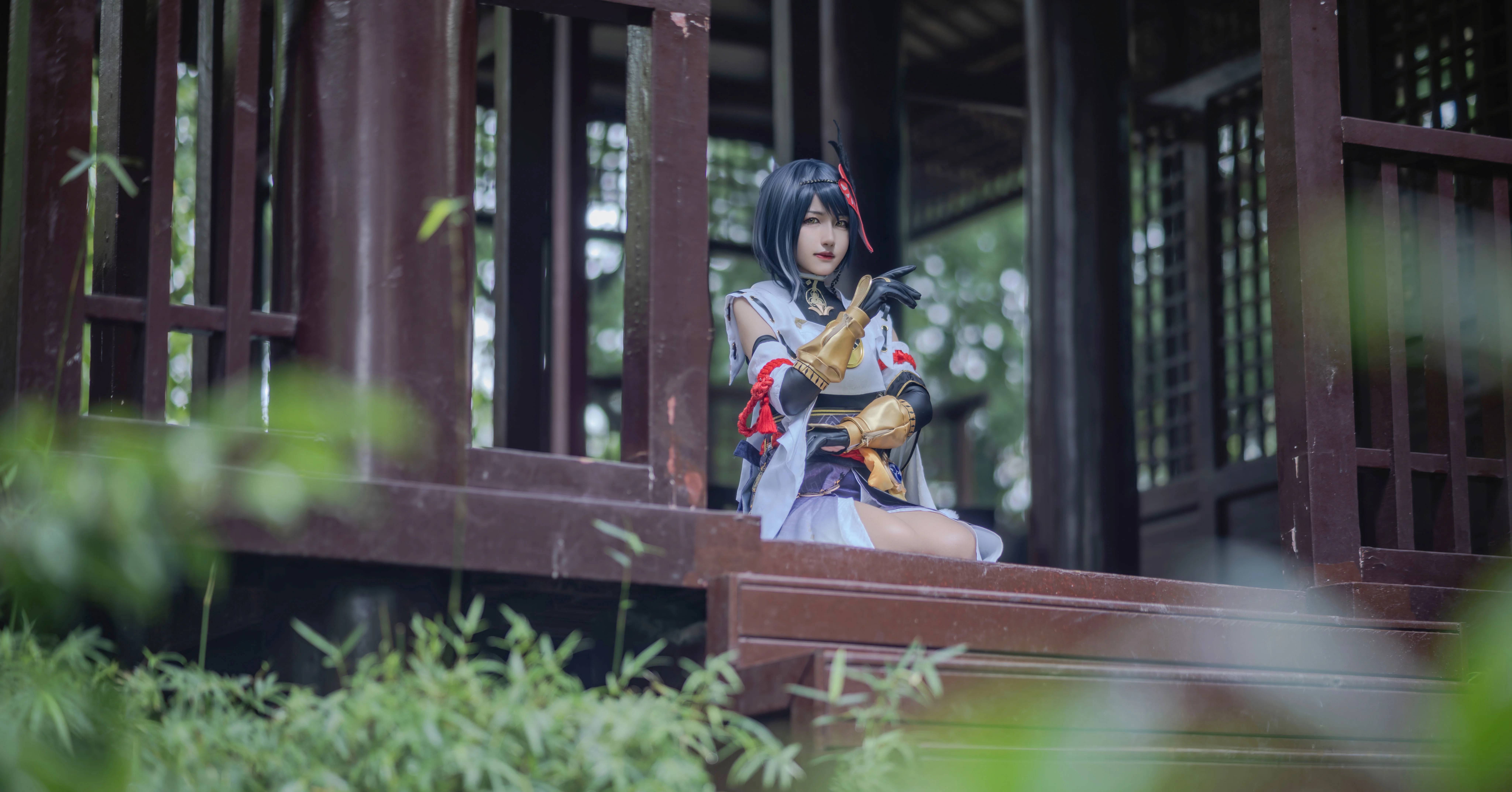 【神里绫华神里绫人早柚托马九条裟罗cos】稻妻团建，夏日园林之旅 - 第 2 张