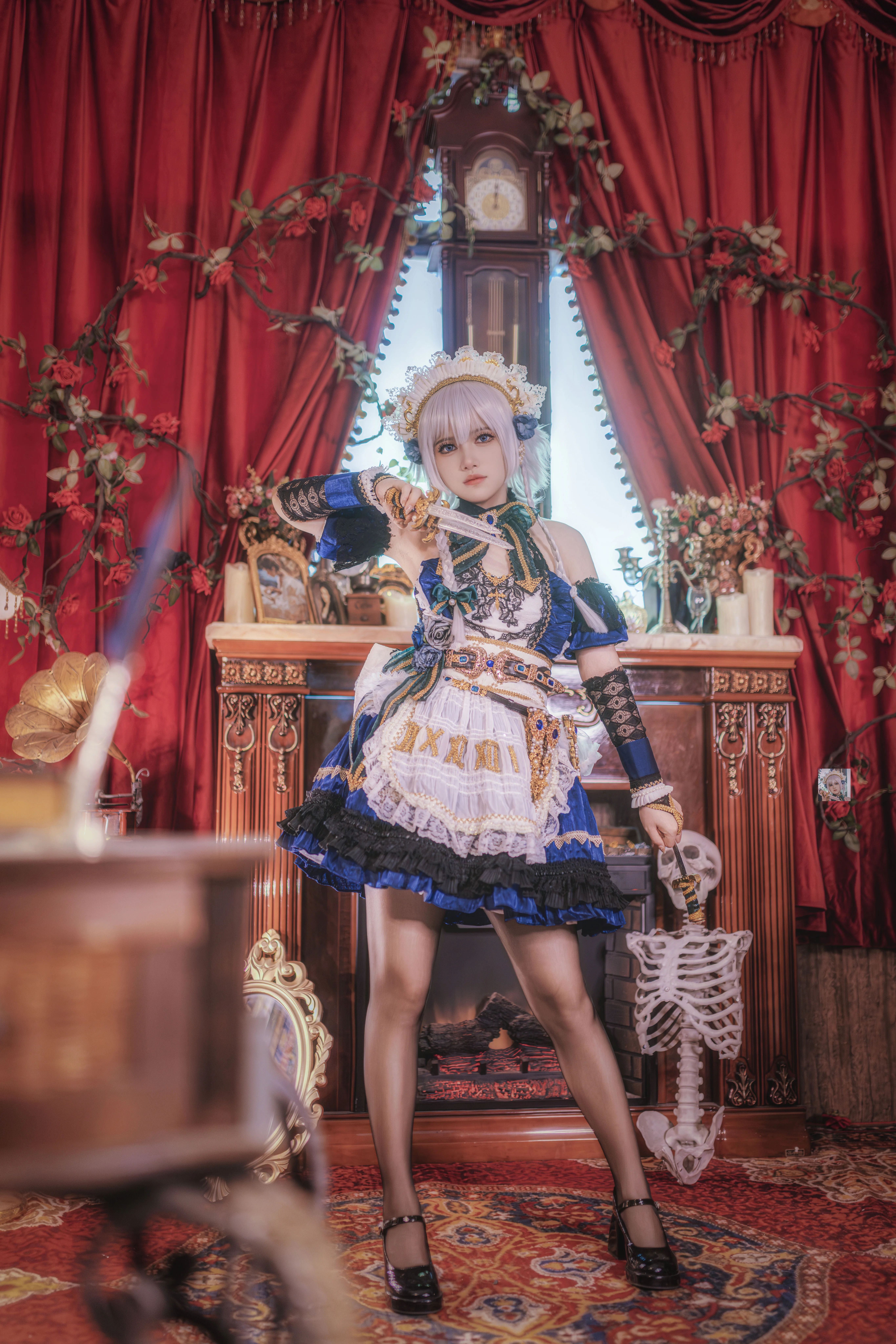 【十六夜咲夜 コスプレ】東方 レトロゴシック風メイド服の美しい瞬間 - 2 枚目