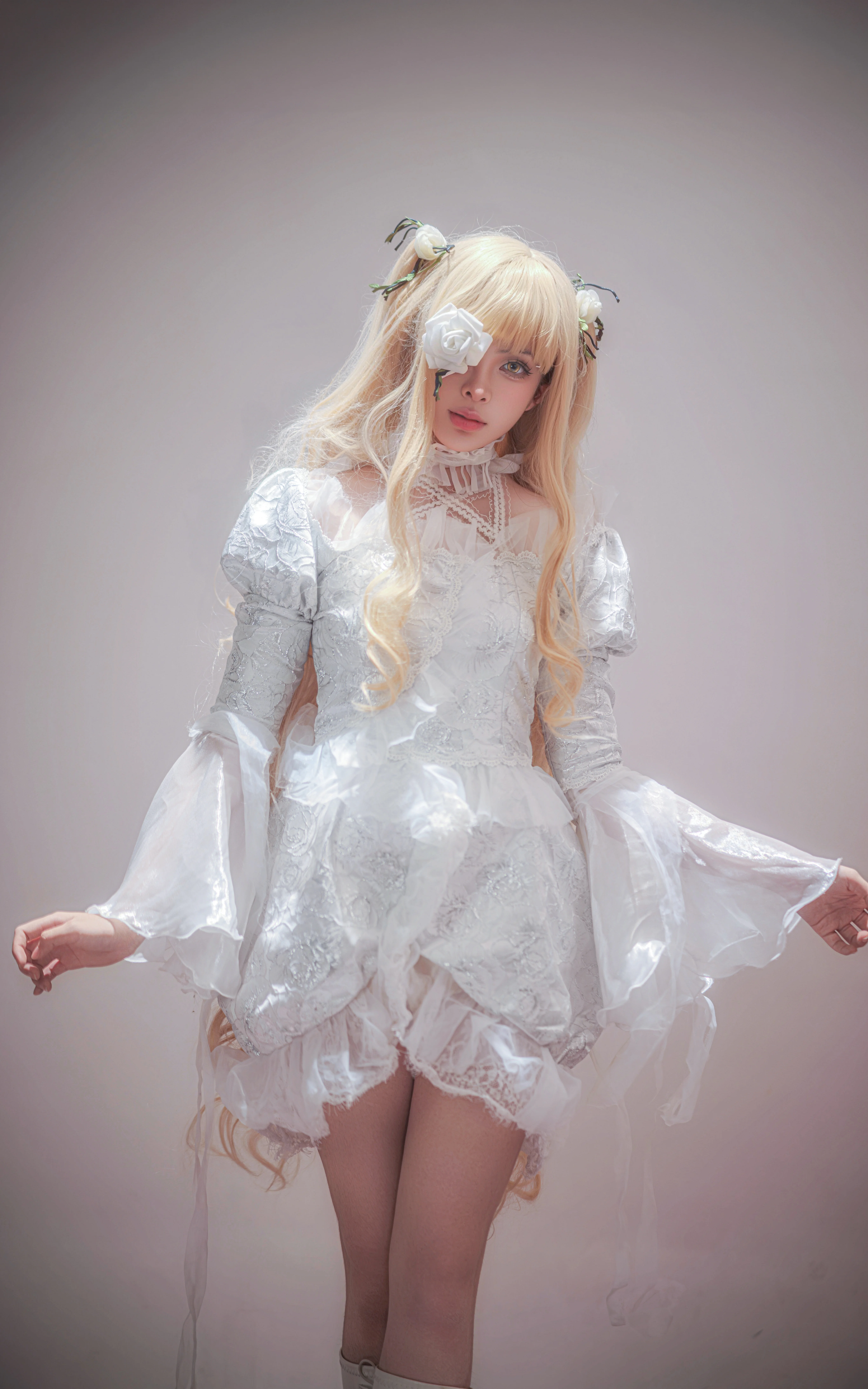 【雪华绮晶cos】蔷薇少女中的纯白之梦