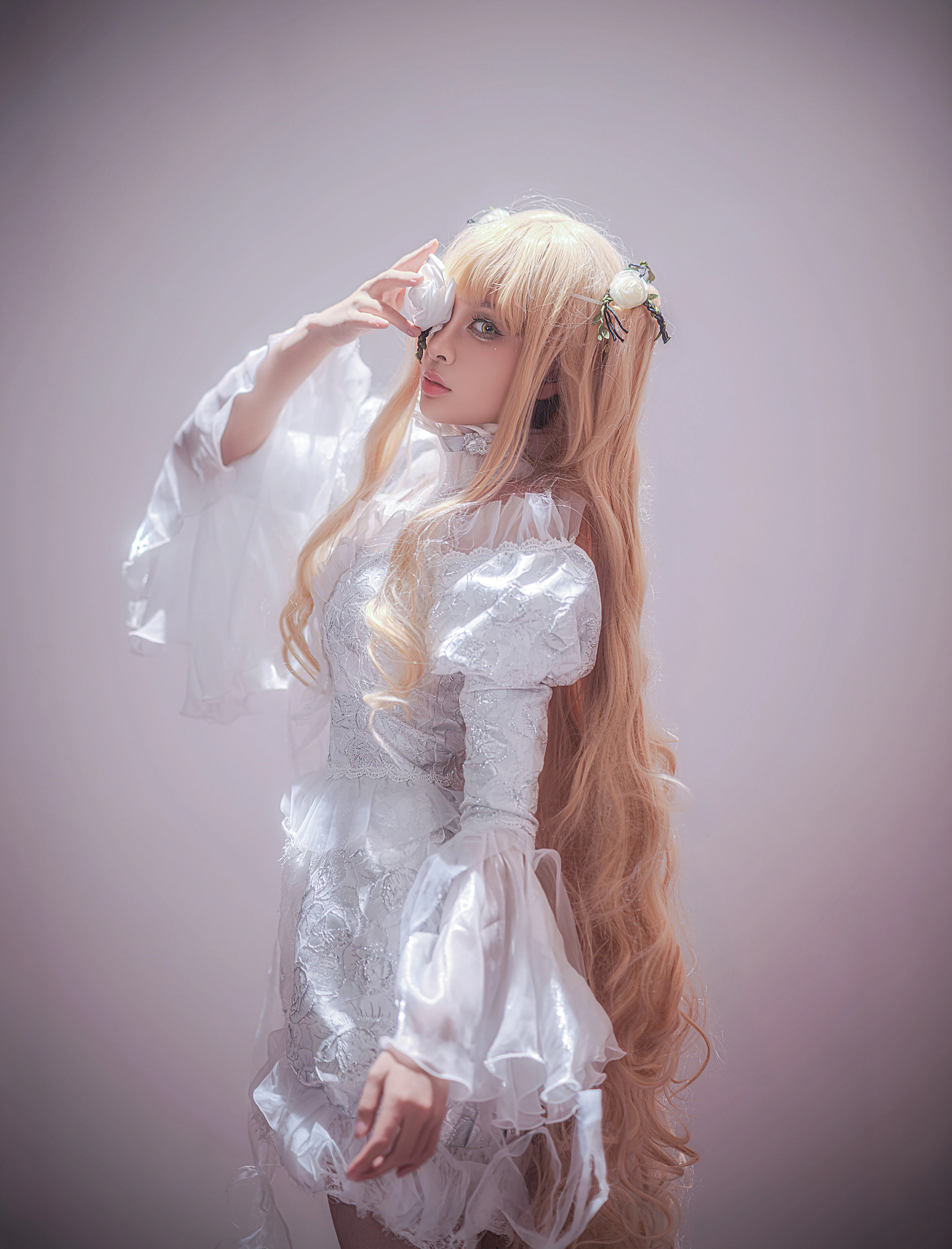 【雪華綺晶cos】薔薇少女中的純白之夢 - 第 4 張