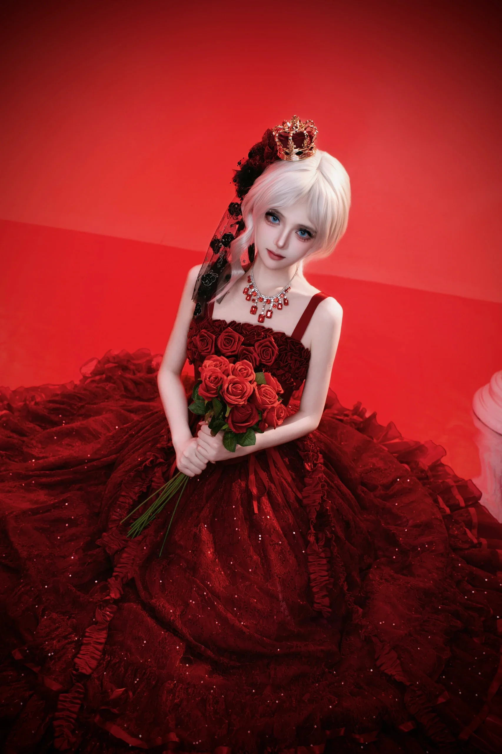 【红夫人cos】红墙与白鸽间的庄园美学