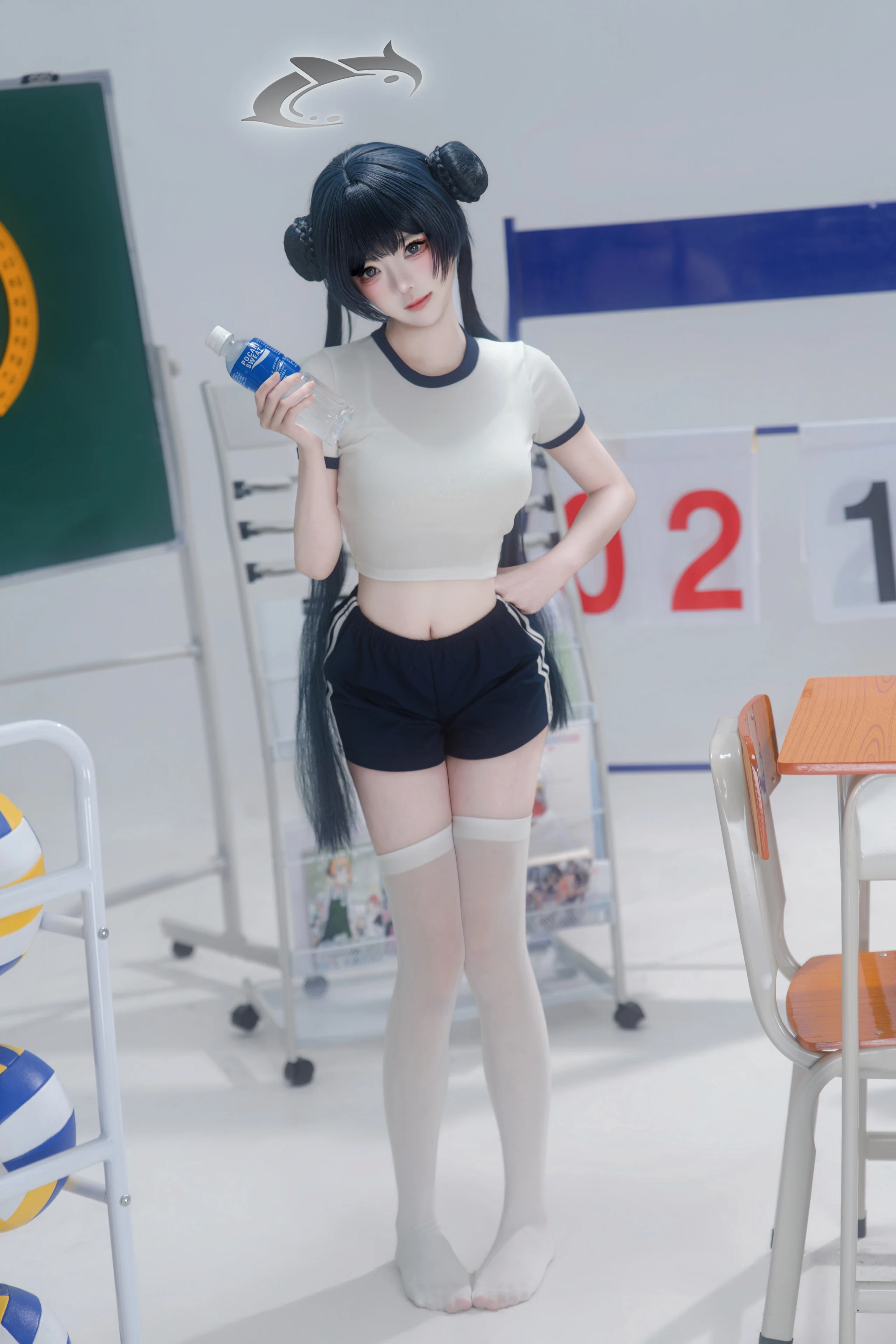 【妃咲cos】碧藍檔案，定格運動系體操服的青春活力 - 第 2 張