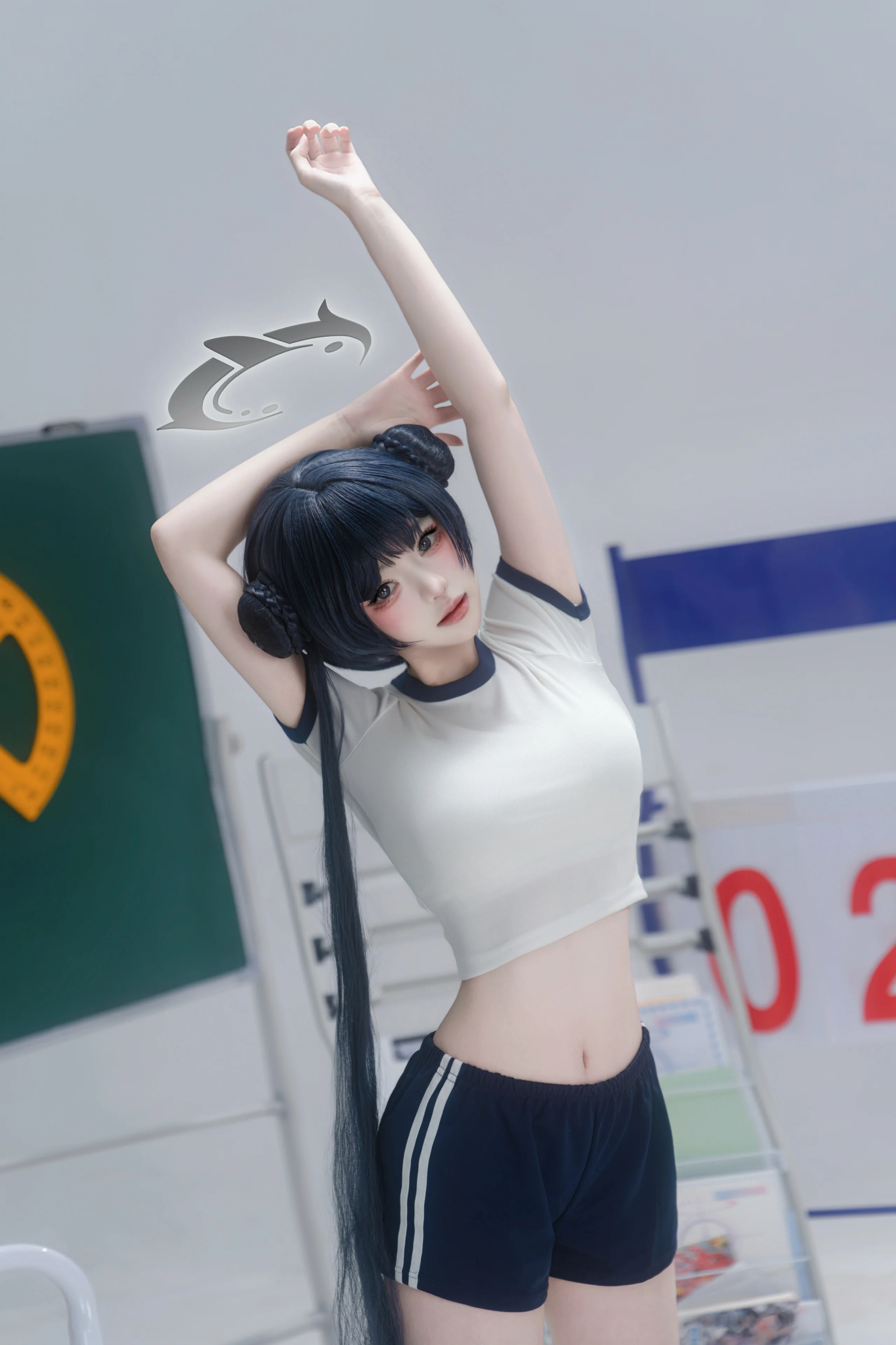 【妃咲cos】碧蓝档案，定格运动系体操服的青春活力