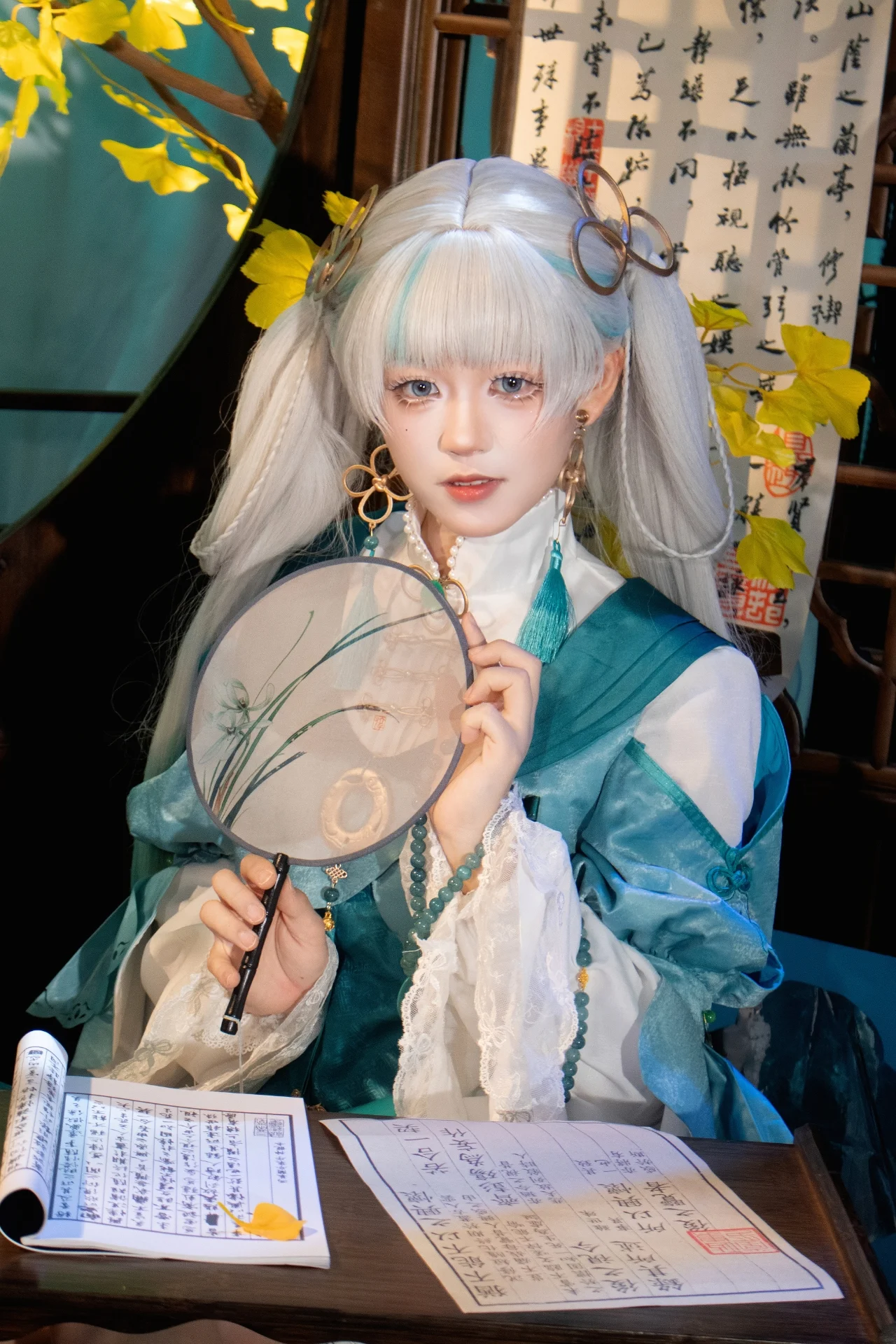 【今汐cos】鳴潮今汐生賀，書齋裡的青綠流光 - 第 5 張
