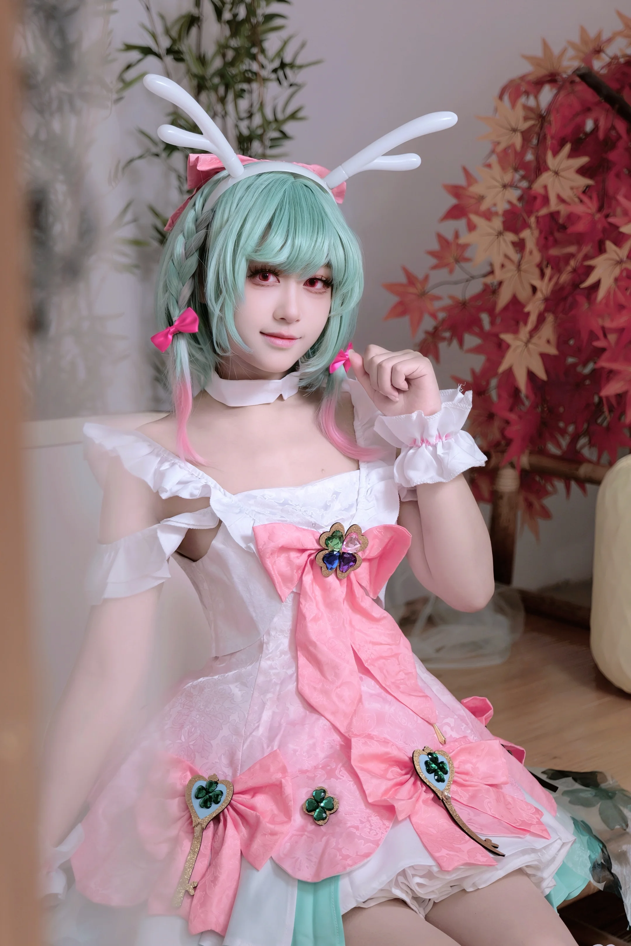 【瑶cos】王者荣耀时之祈愿，精灵少女的春日梦境 - 第 3 张