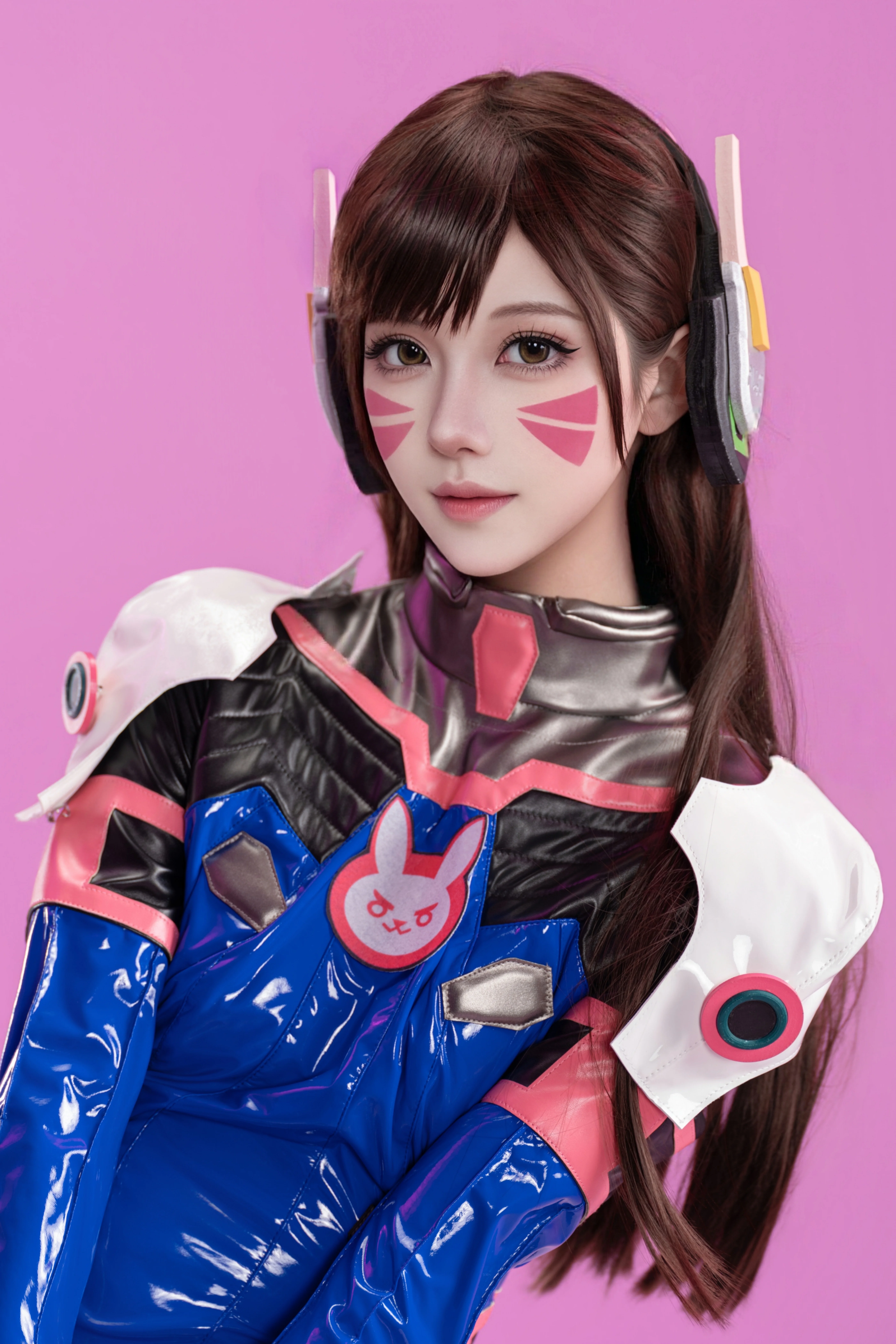 【D.Va cos】守望先锋高光时刻，十一月纯色棚拍记录 - 第 1 张
