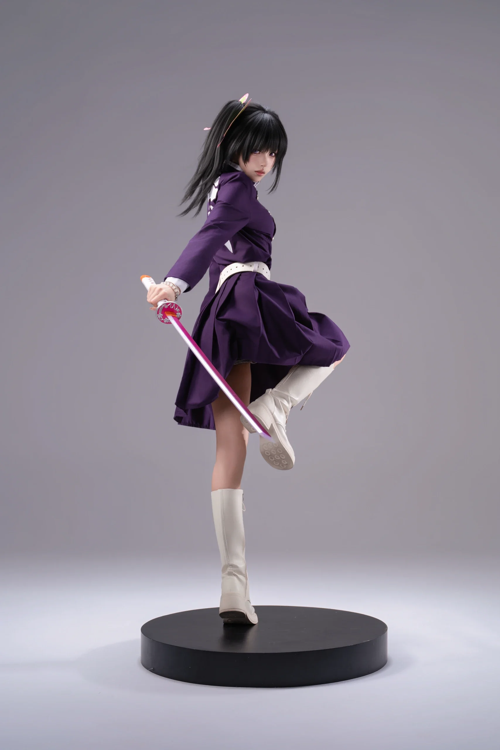 【香奈乎cos】鬼灭之刃白棚拍，动态回眸定格瞬间 - 第 2 张