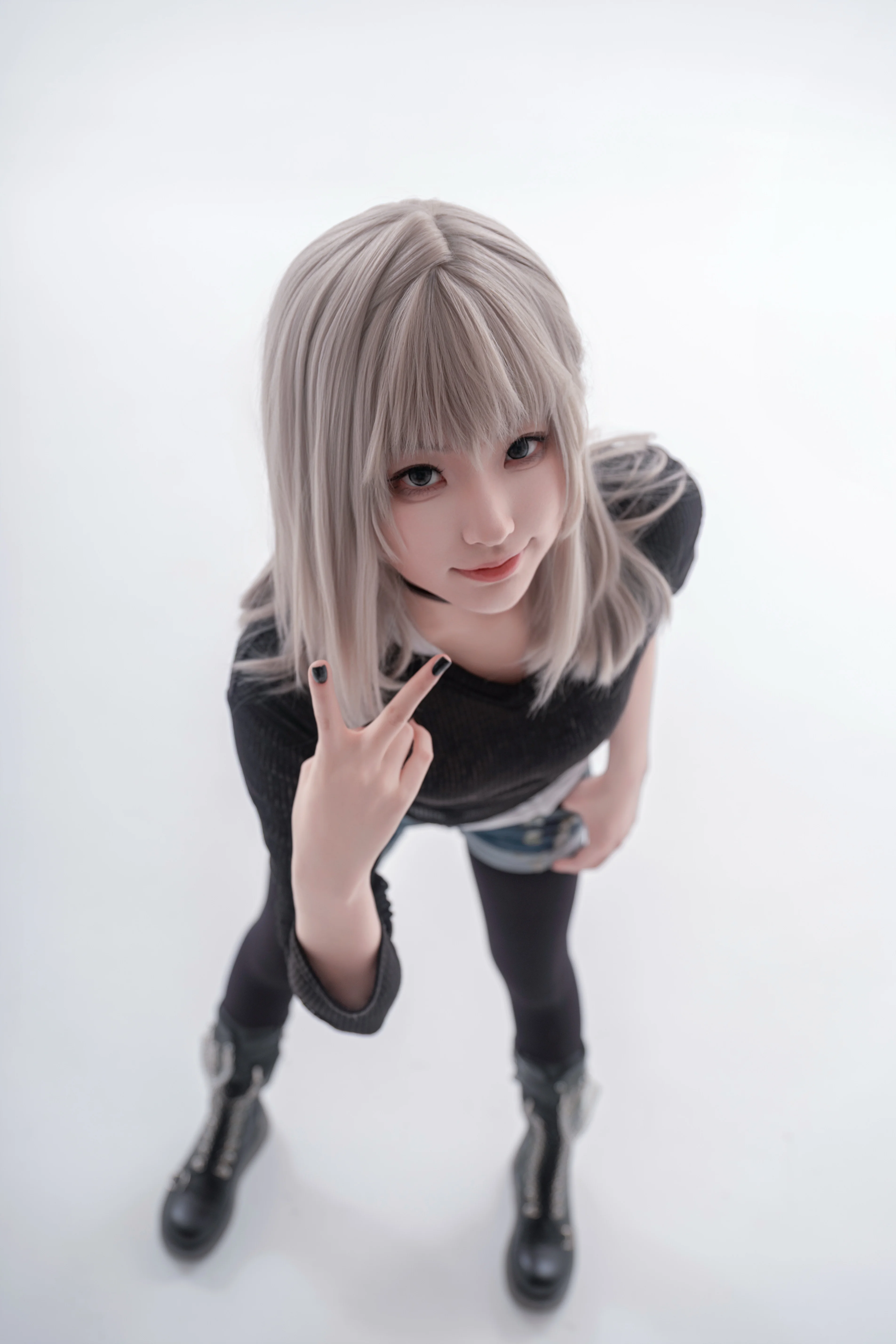 【河原木桃香cos】哭泣少女乐队 冬季俯视视角棚拍记录