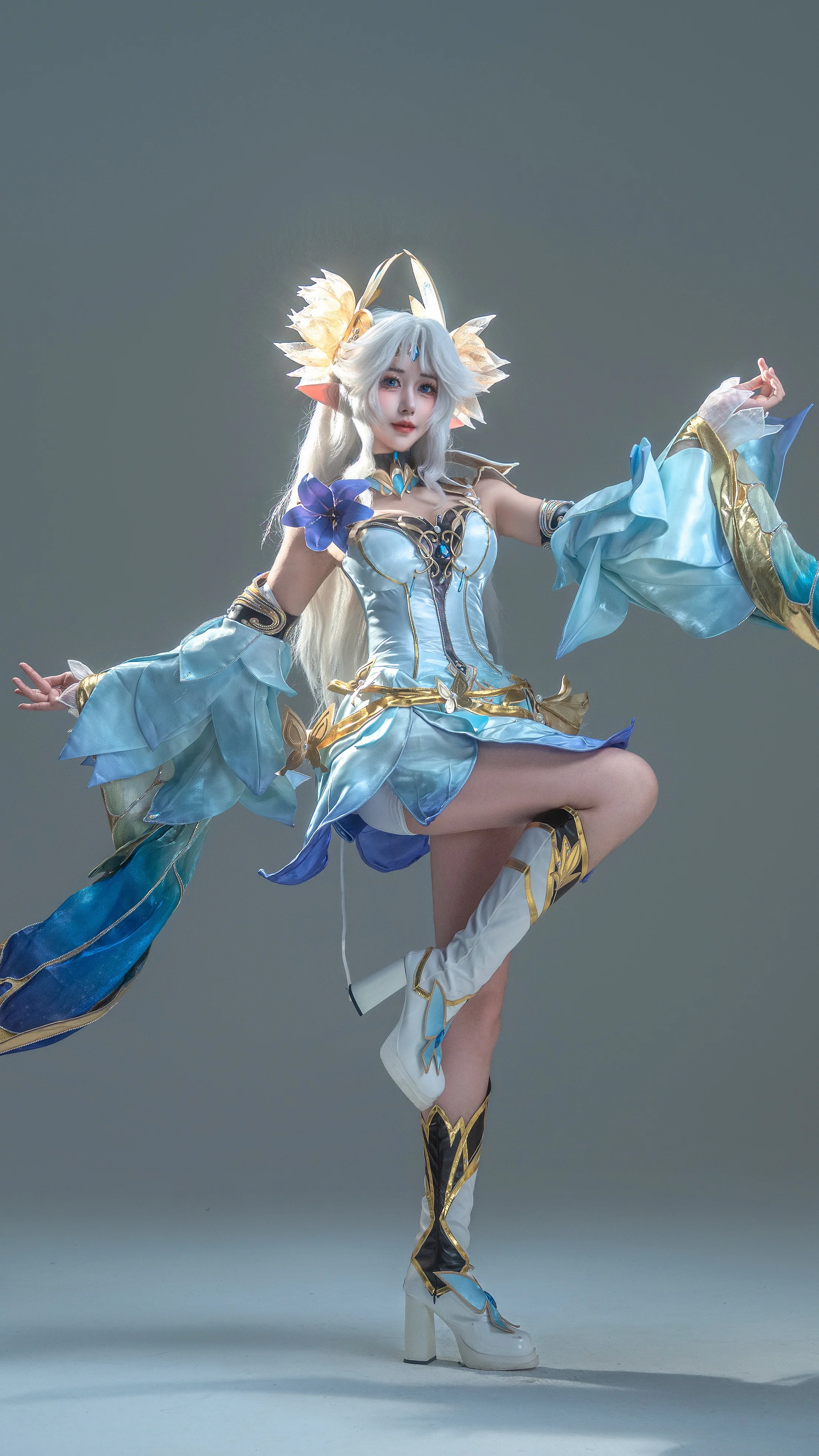 【貂蝉cos】王者荣耀里的冬日仙灵，留存十二月棚拍瞬间 - 第 1 张