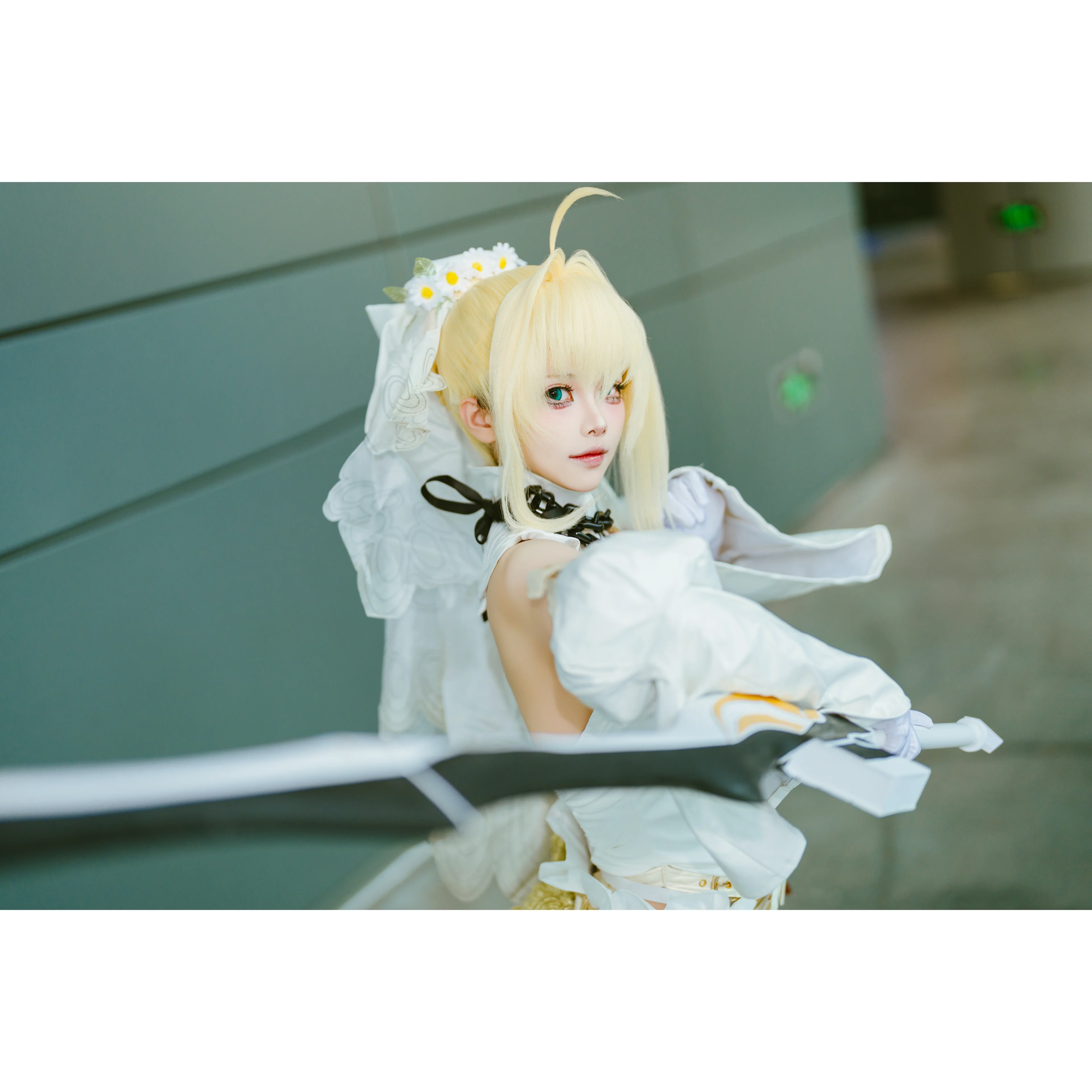 【尼禄花嫁cos】Fate/Grand Order中的白色婚服，萤火虫漫展现场返图 - 第 4 张
