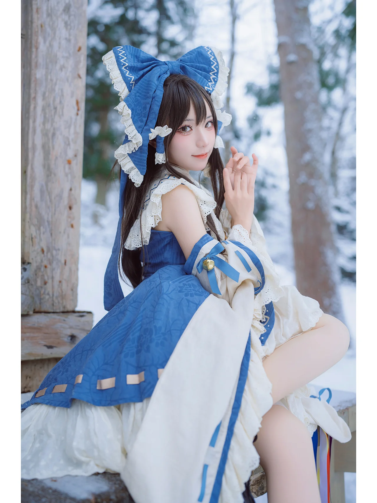 [Hakurei Shrine Snow Scene Cosplay] 40 Minutes of Pure Joy - Image 1