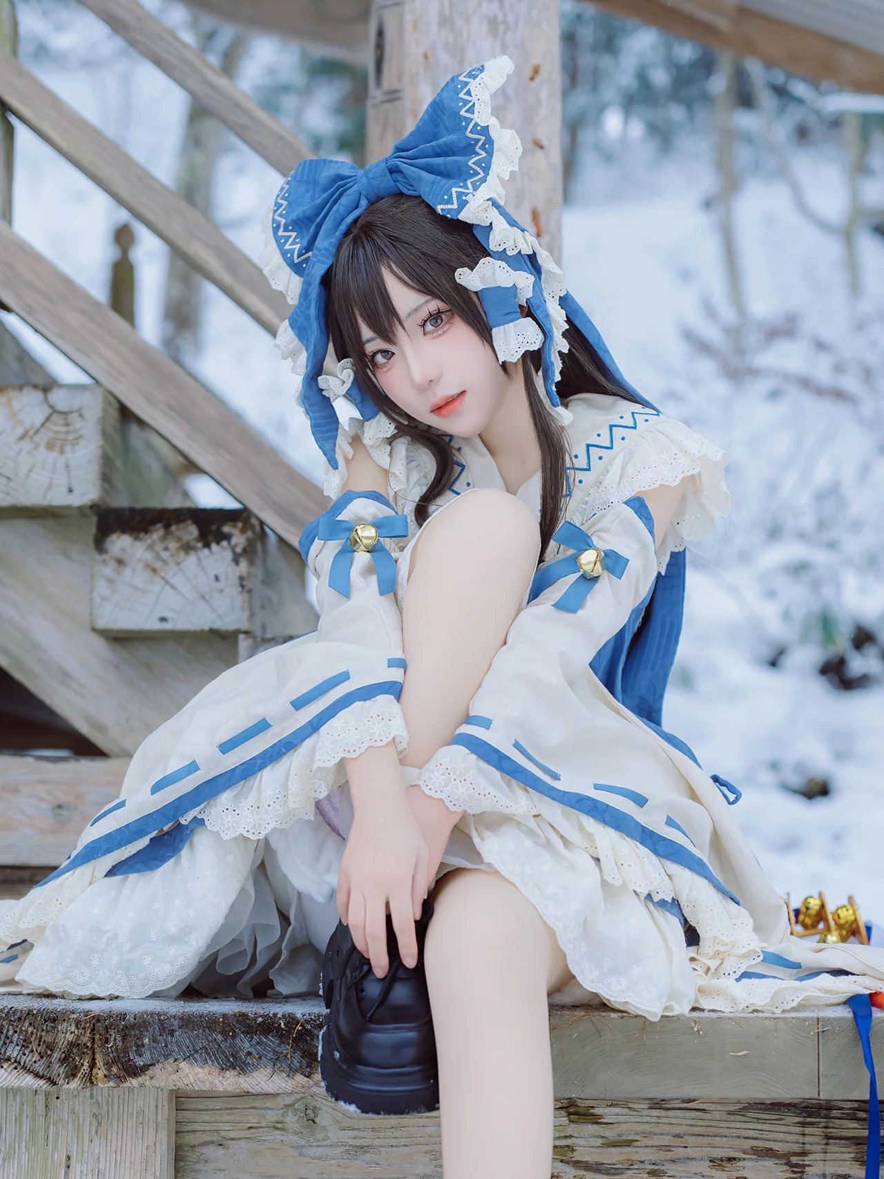 [Hakurei Shrine Snow Scene Cosplay] 40 Minutes of Pure Joy - Image 10