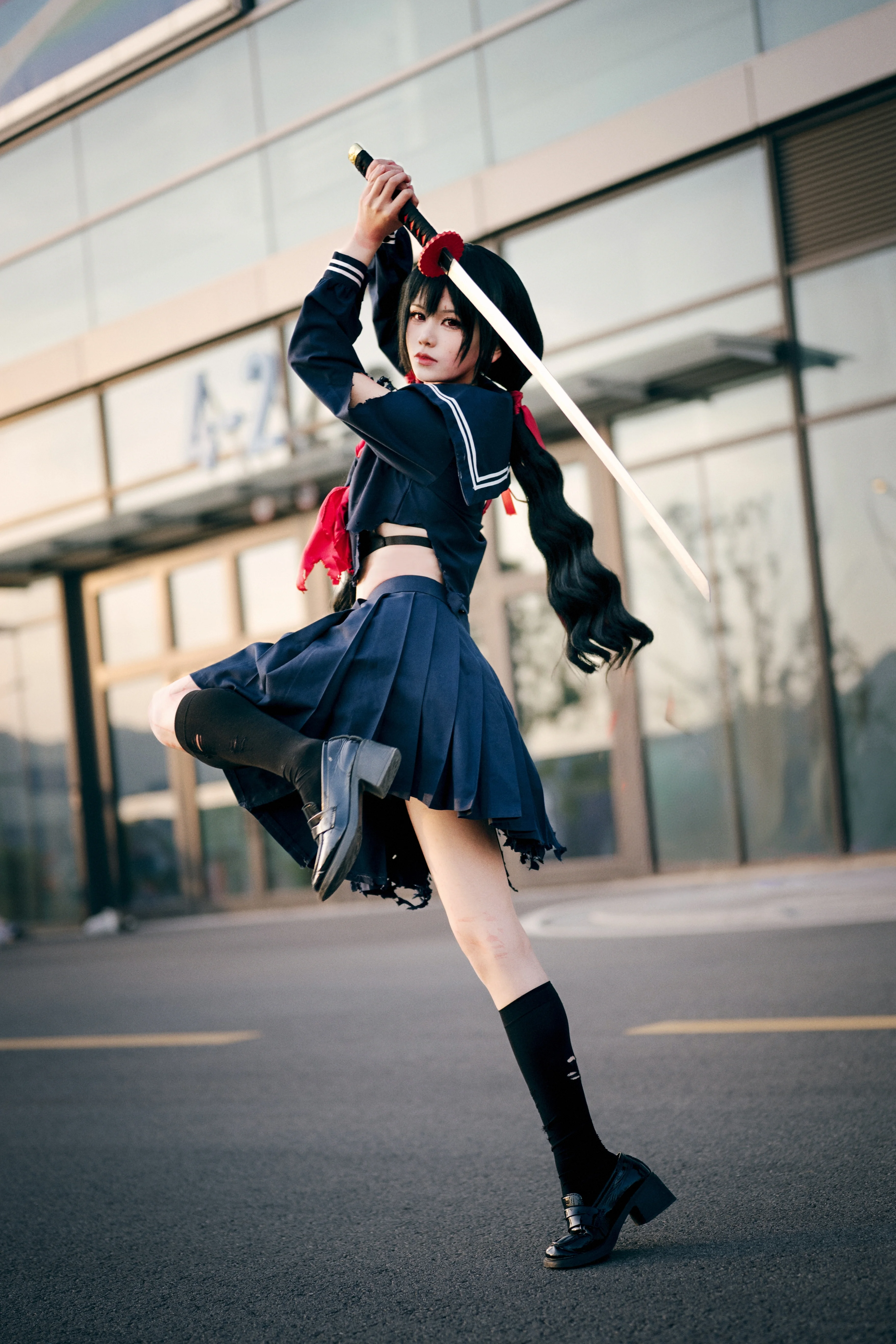 【更衣小夜cos】斩服少女战损版漫展返图 - 第 1 张
