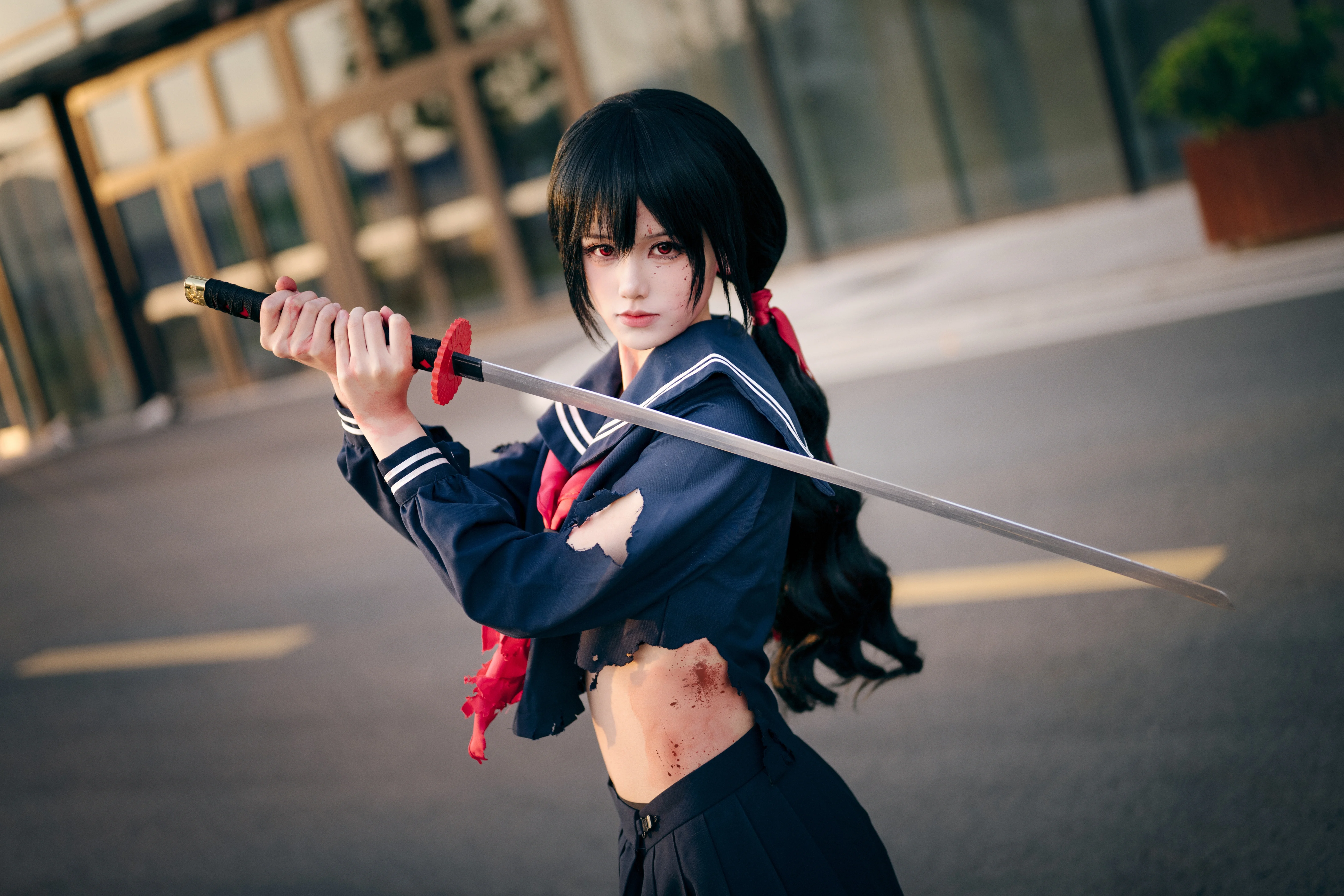 【更衣小夜cos】斩服少女战损版漫展返图 - 第 6 张