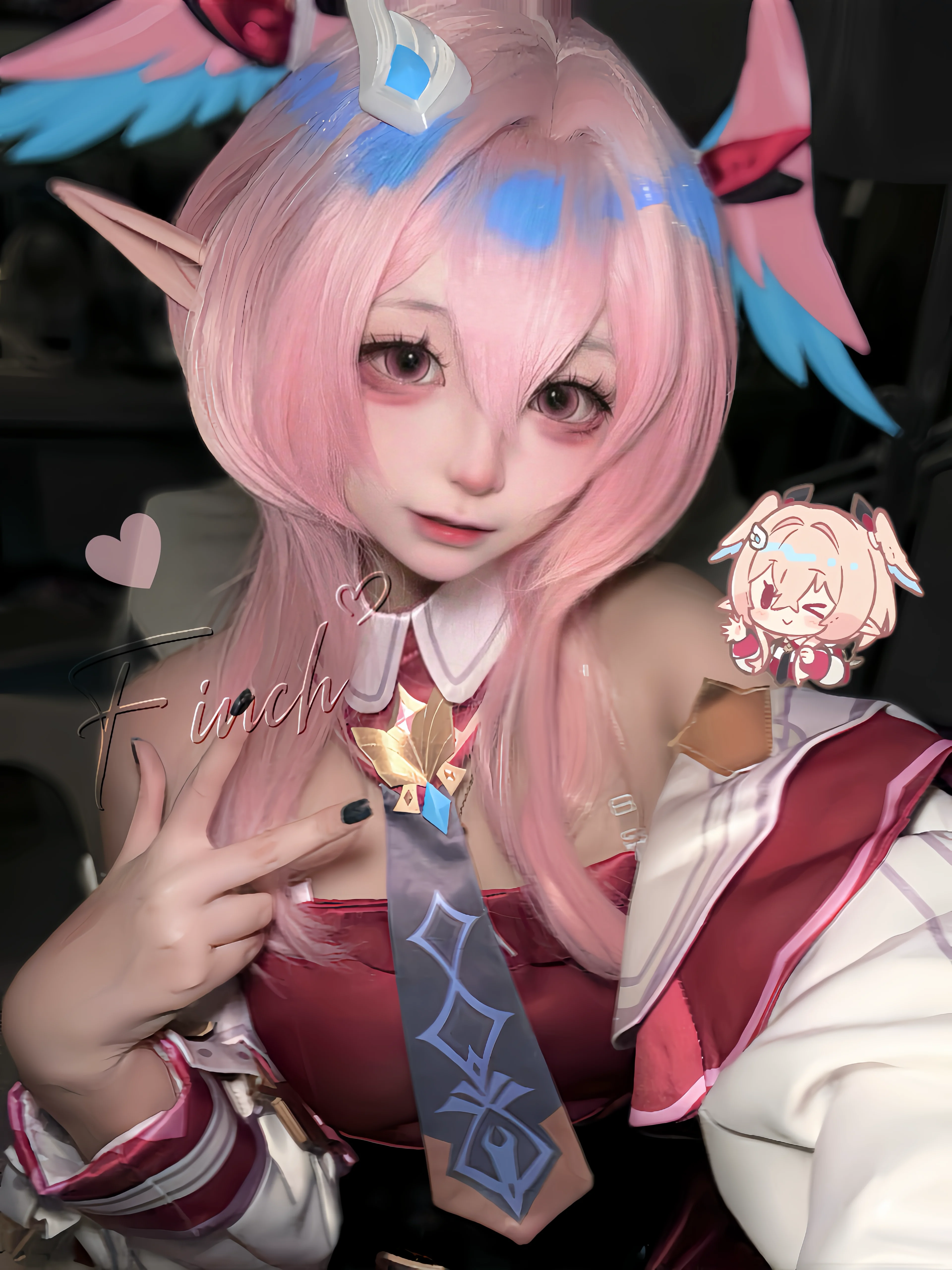 【莉奈娅cos】原神中的粉发精灵