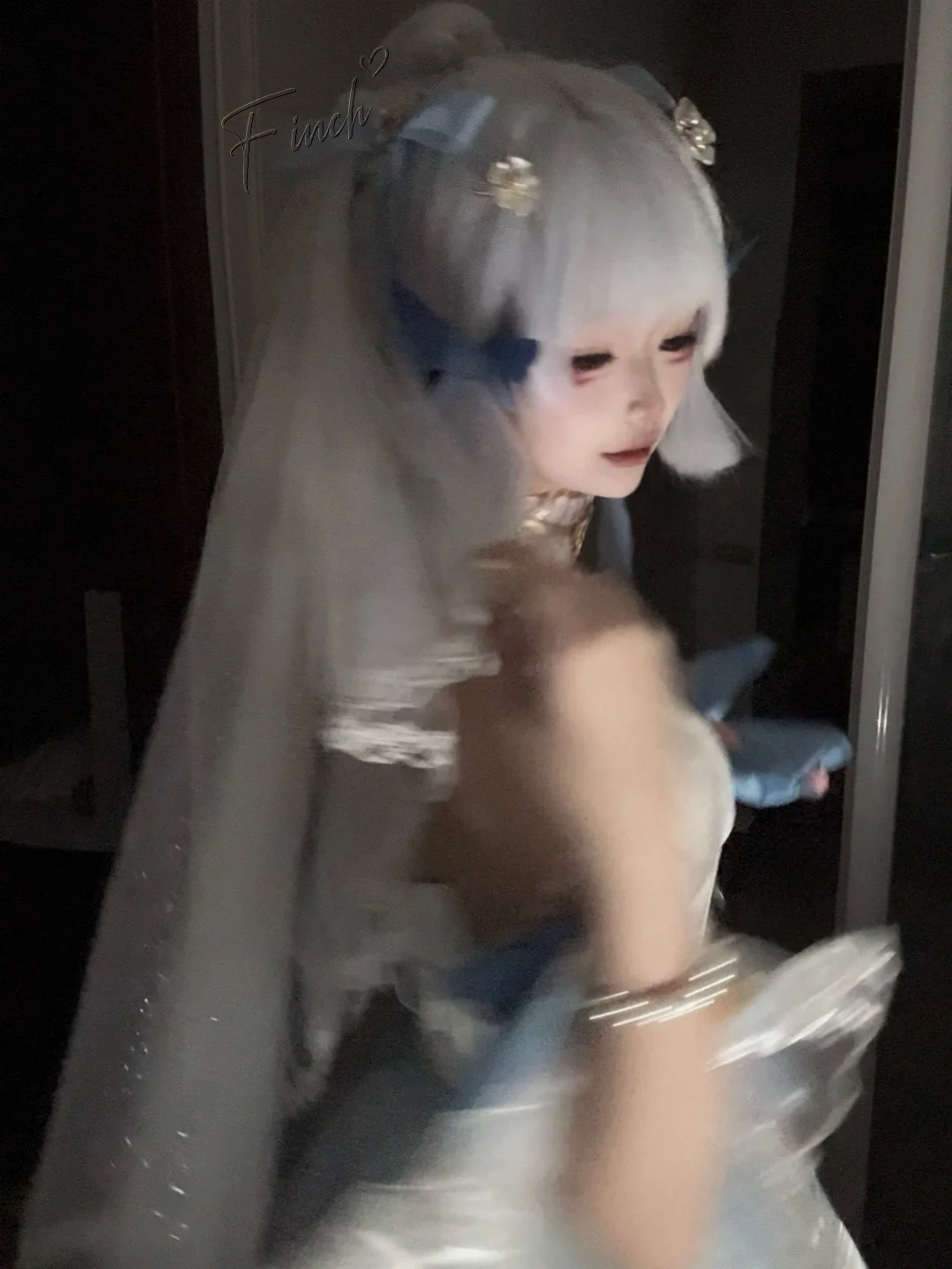[Kamisato Ayaka Cosplay] Heron Princess's Casual Snapshot Moments - Image 1