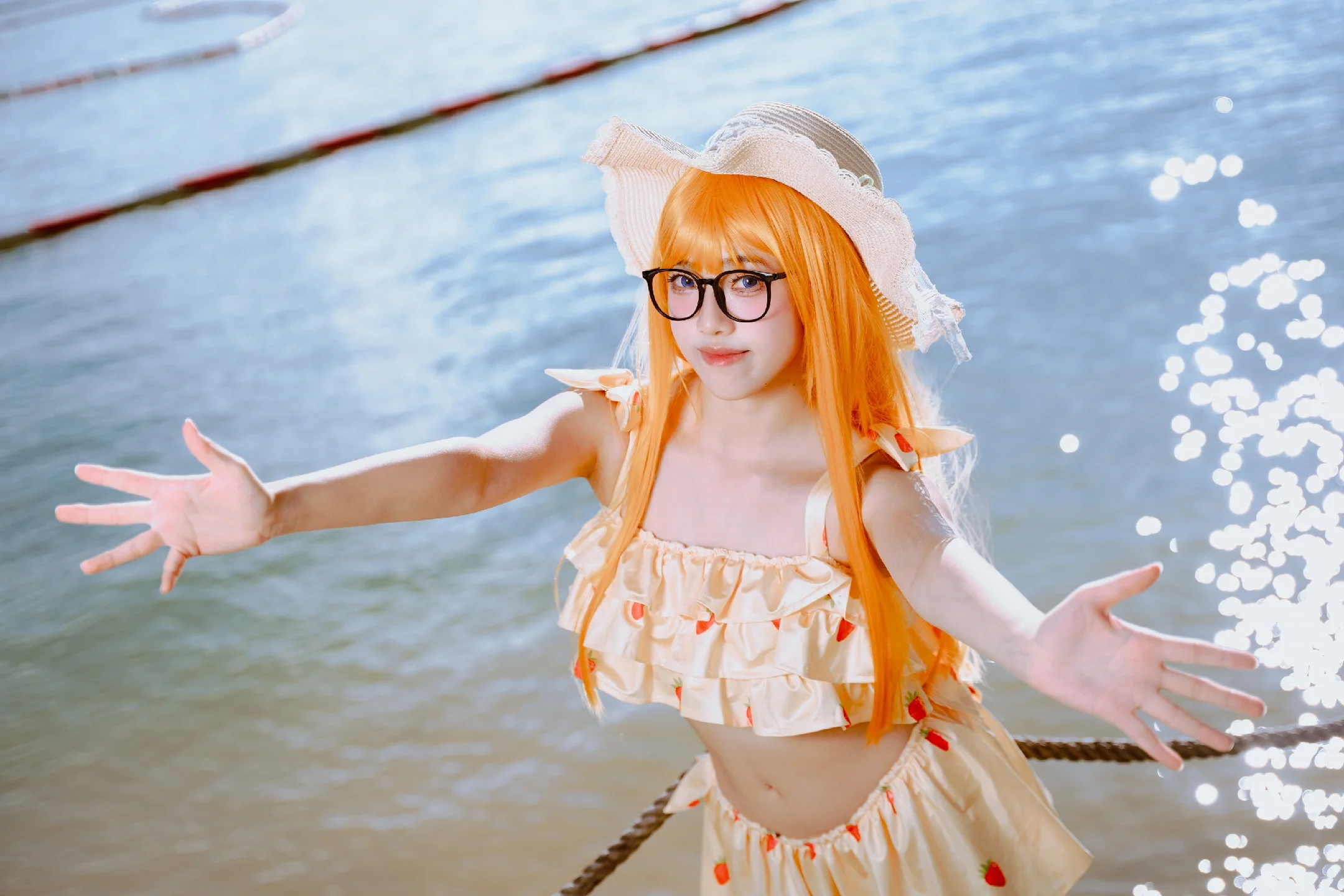 【佐仓双叶cos】女神异闻录5的海边夏日，和双叶一起吹吹海风 - 第 3 张