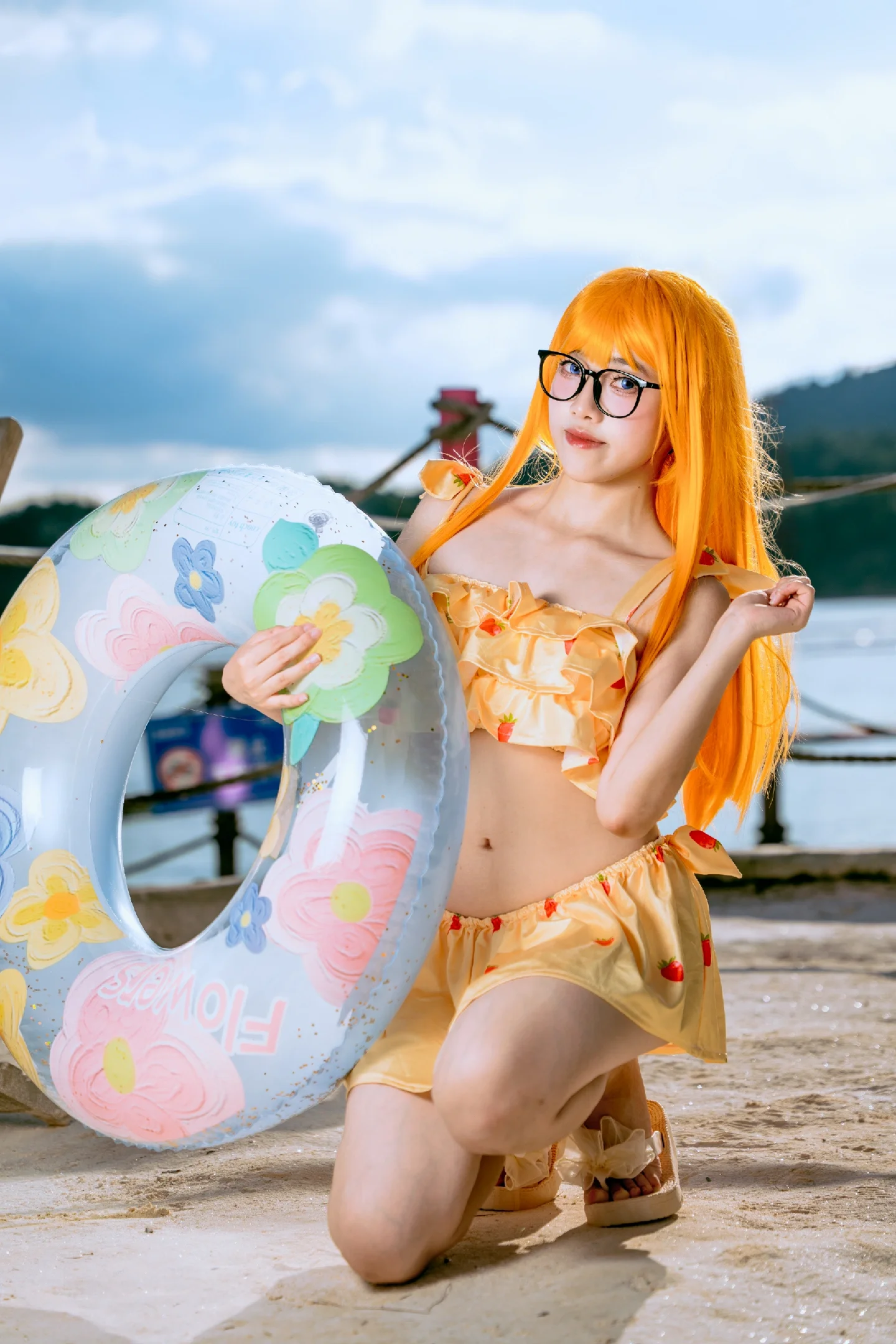 【佐仓双叶cos】女神异闻录5的海边夏日，和双叶一起吹吹海风 - 第 9 张