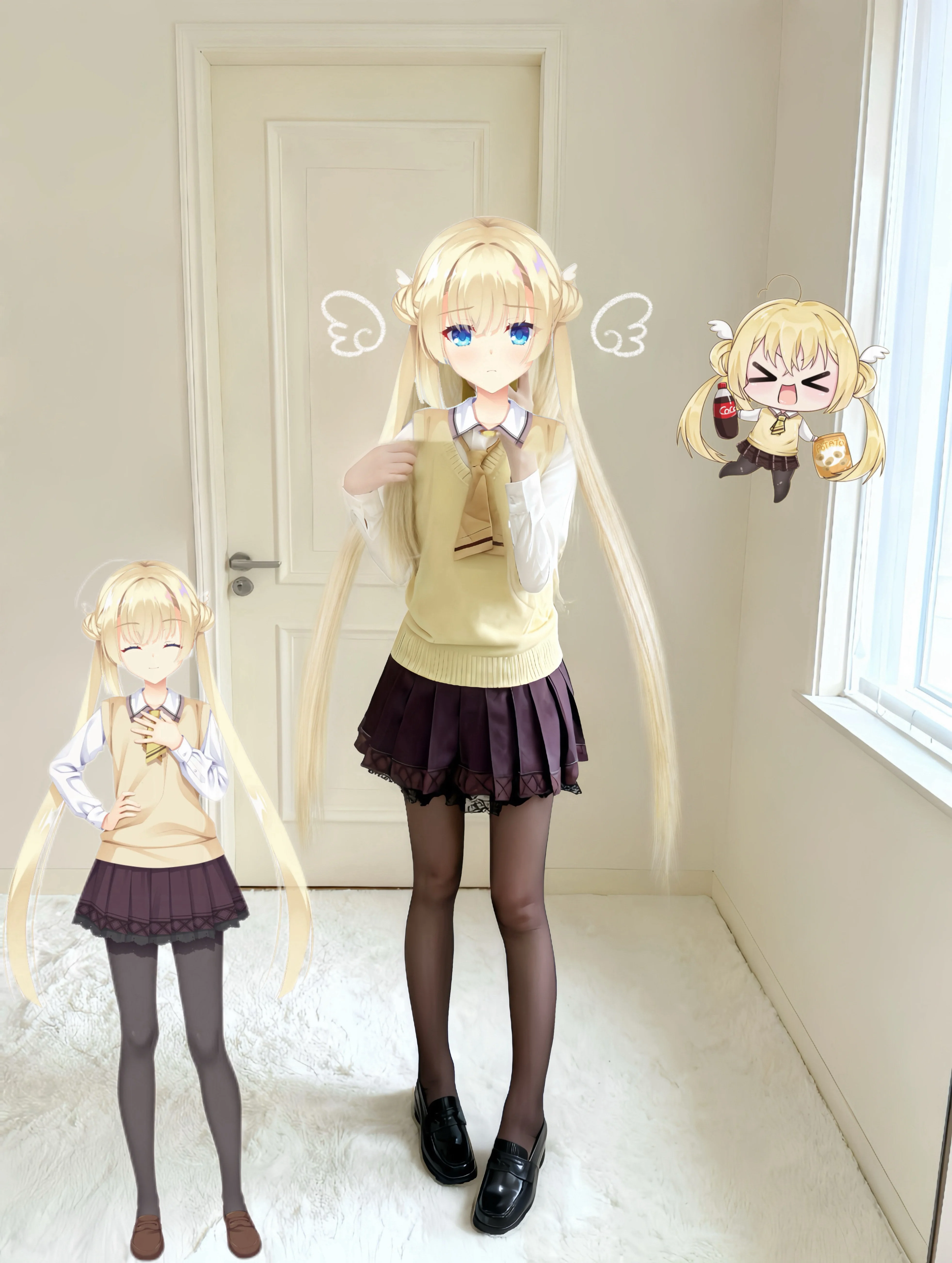【白雪乃爱cos】天使纷扰里的天使试衣日常