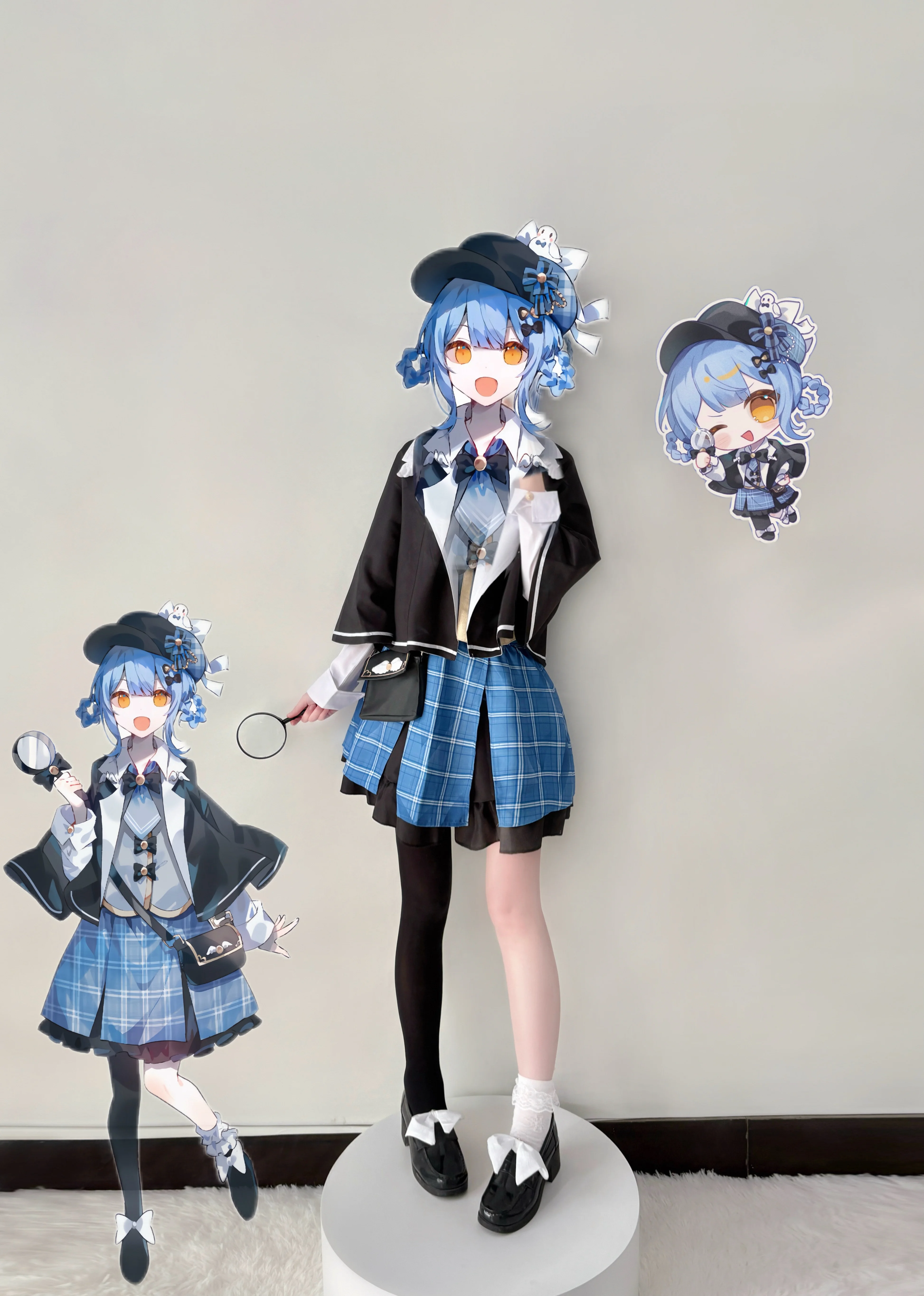 [Sherry Tachibana cosplay] First Fitting for Magical Girl's Witch Trial, Blue-Haired Detective Style Outfit - Image 1