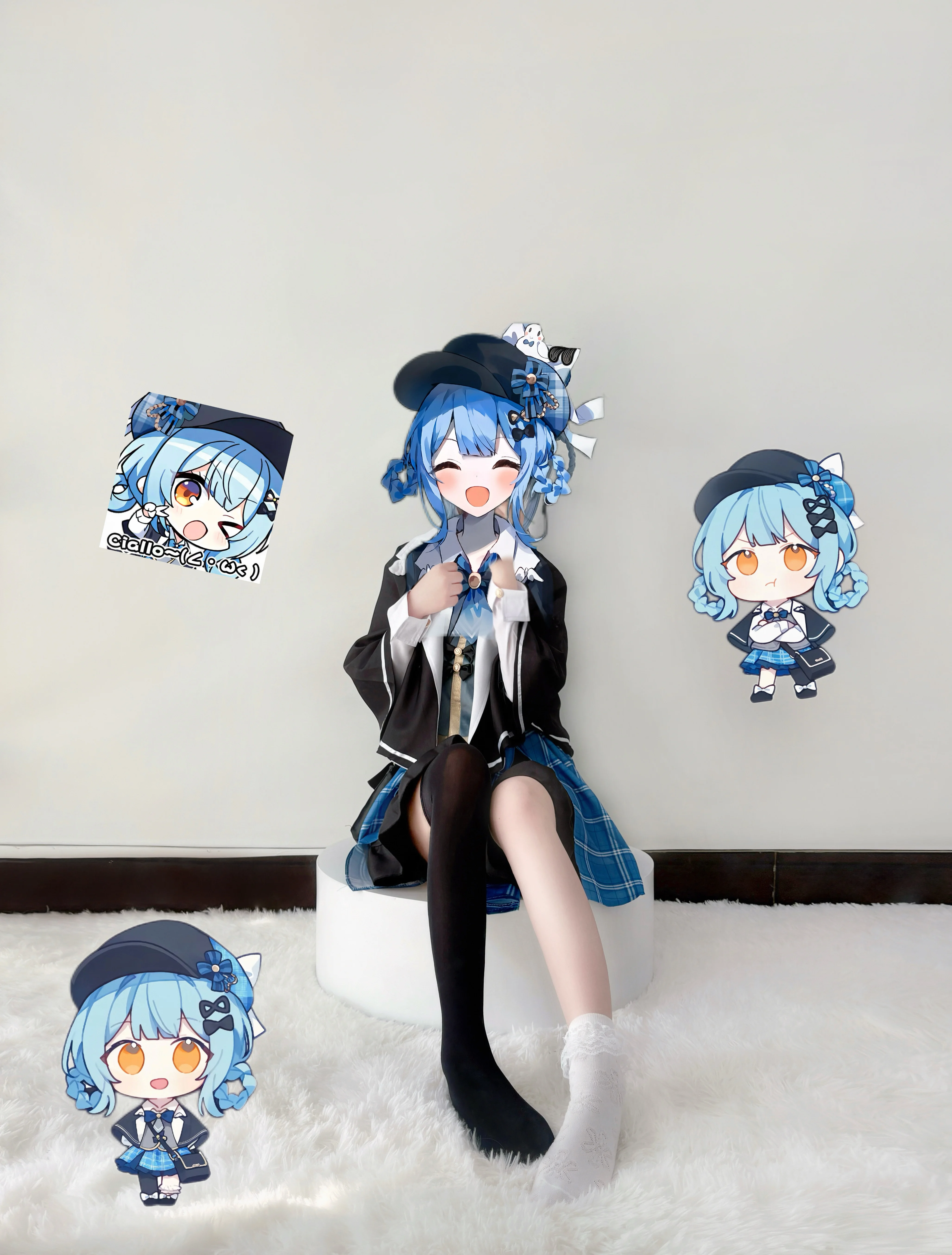 [Sherry Tachibana cosplay] First Fitting for Magical Girl's Witch Trial, Blue-Haired Detective Style Outfit
