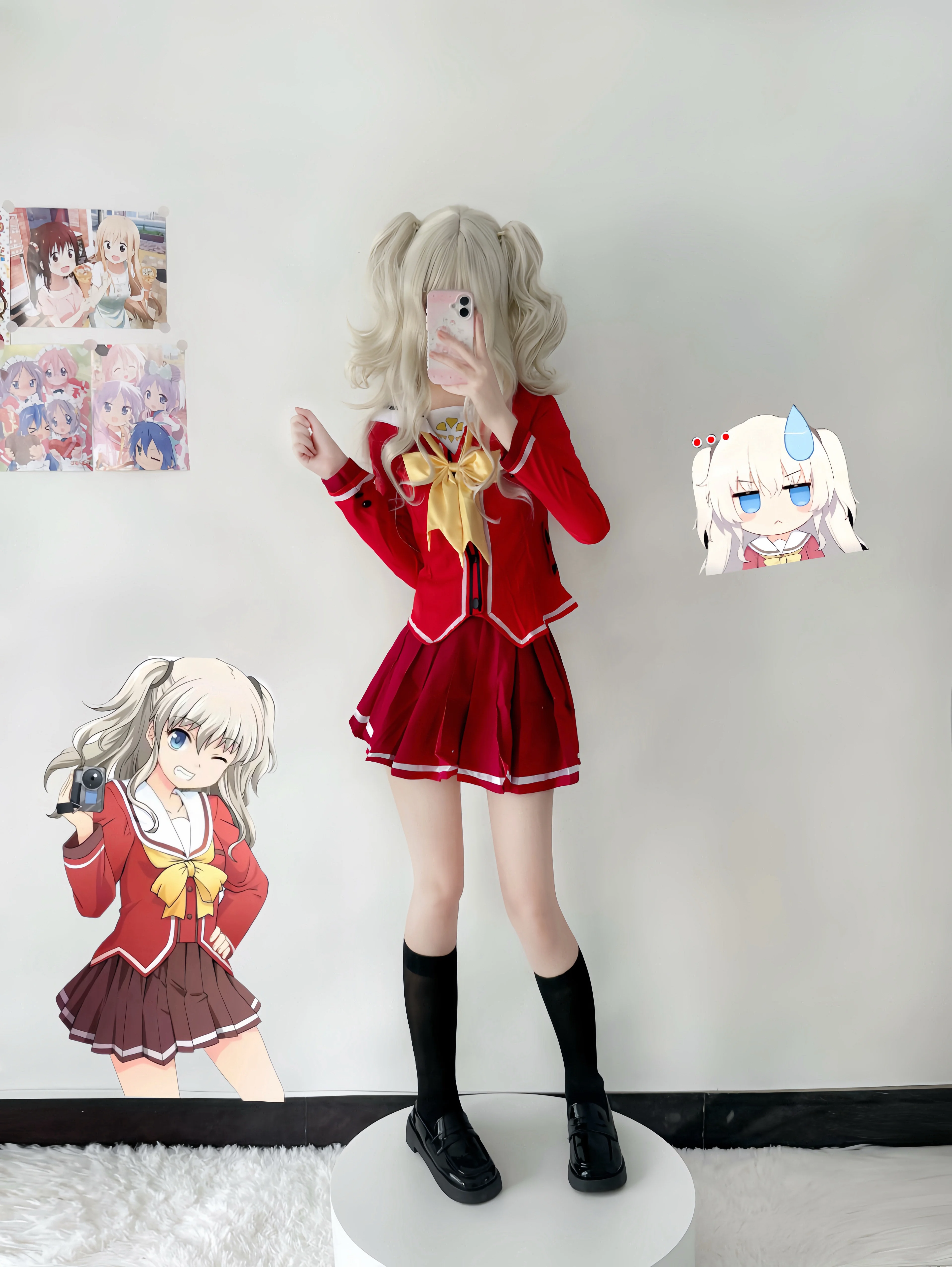 【友利奈緒cos】Charlotte的紅色制服試衣心得 - 第 2 張
