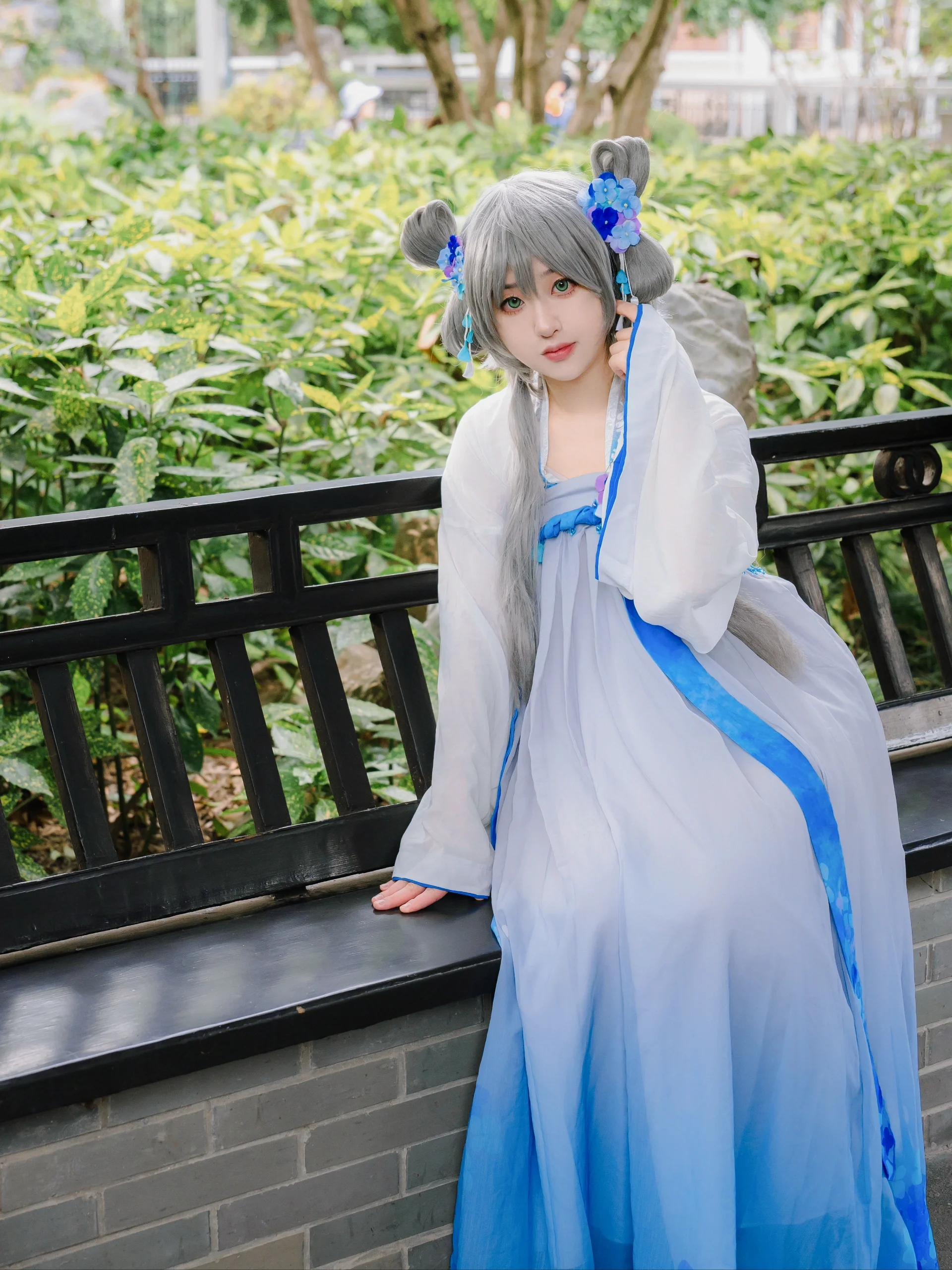 【洛天依cos】Vocaloid花辰月夕，桂林公园里的一抹清冷仙气 - 第 3 张
