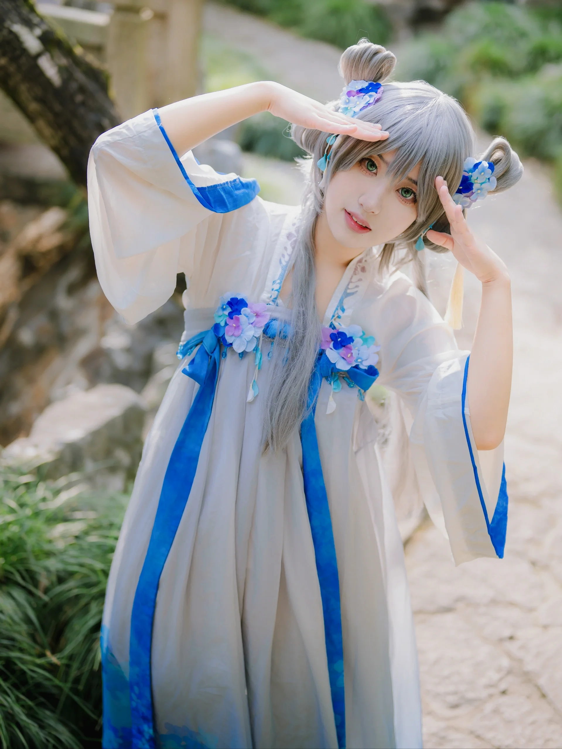 【洛天依cos】Vocaloid花辰月夕，桂林公园里的一抹清冷仙气 - 第 5 张