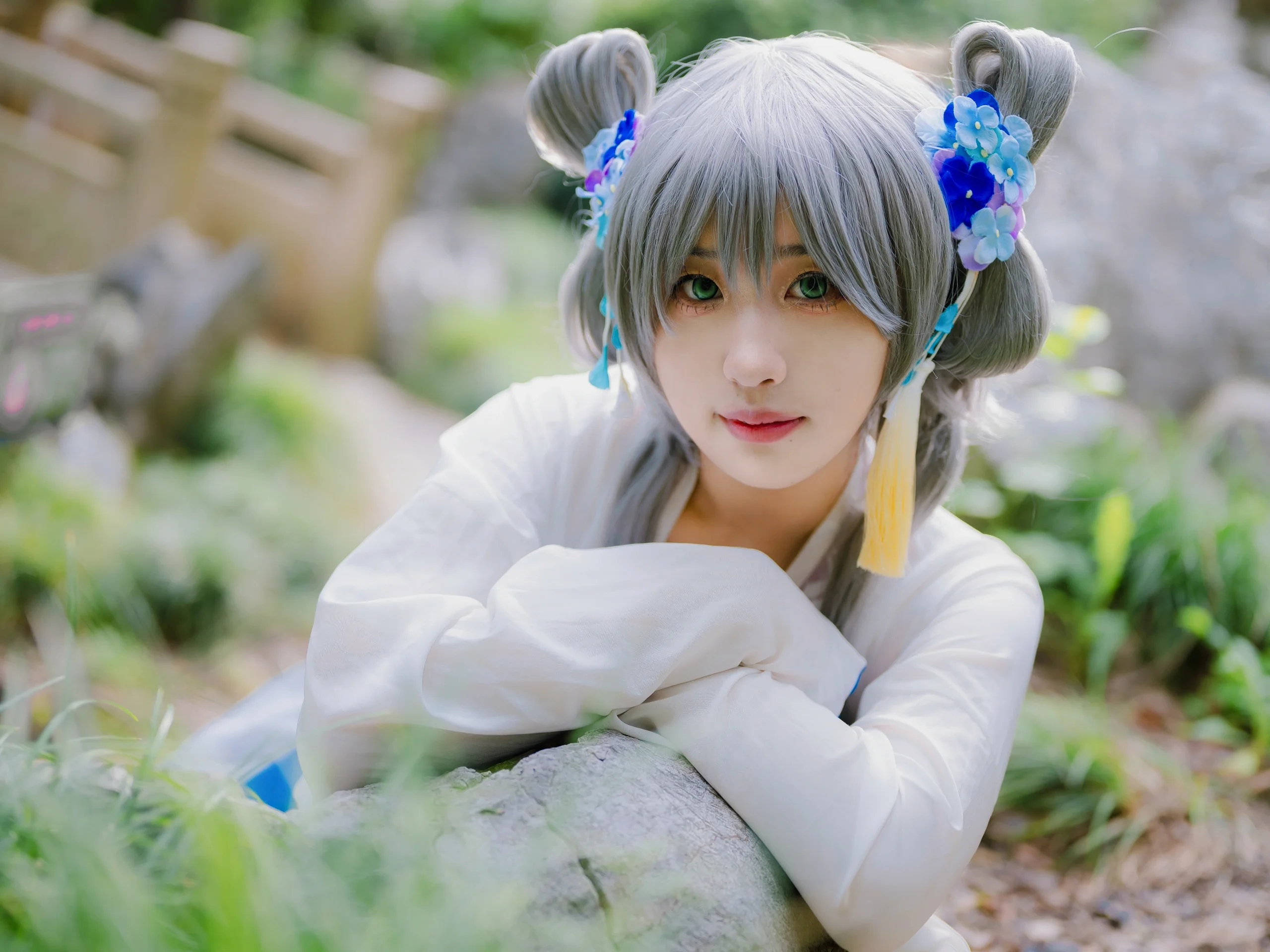 【洛天依cos】Vocaloid花辰月夕，桂林公园里的一抹清冷仙气 - 第 6 张