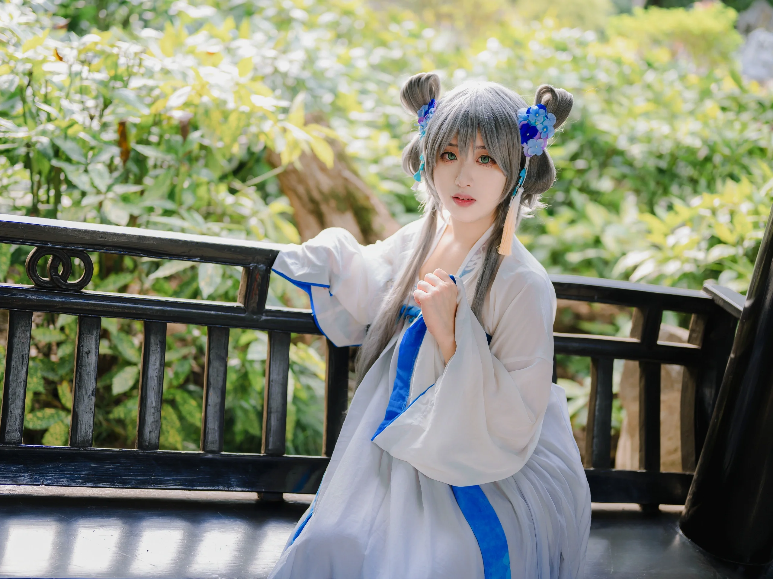 【洛天依cos】Vocaloid花辰月夕，桂林公园里的一抹清冷仙气 - 第 8 张