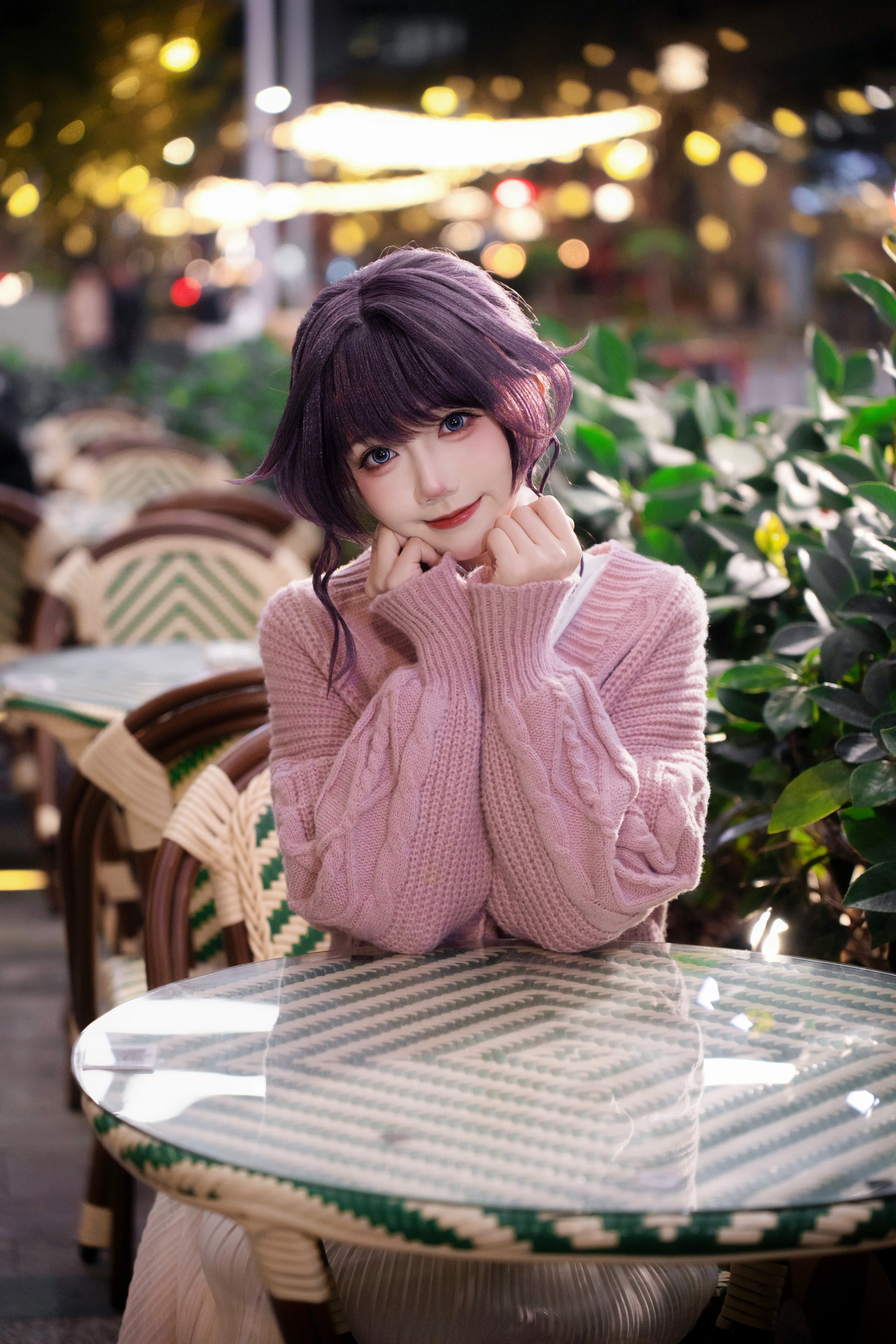 【和栗薰子cos】夜晚街头的甜美氛围感穿搭 - 第 7 张
