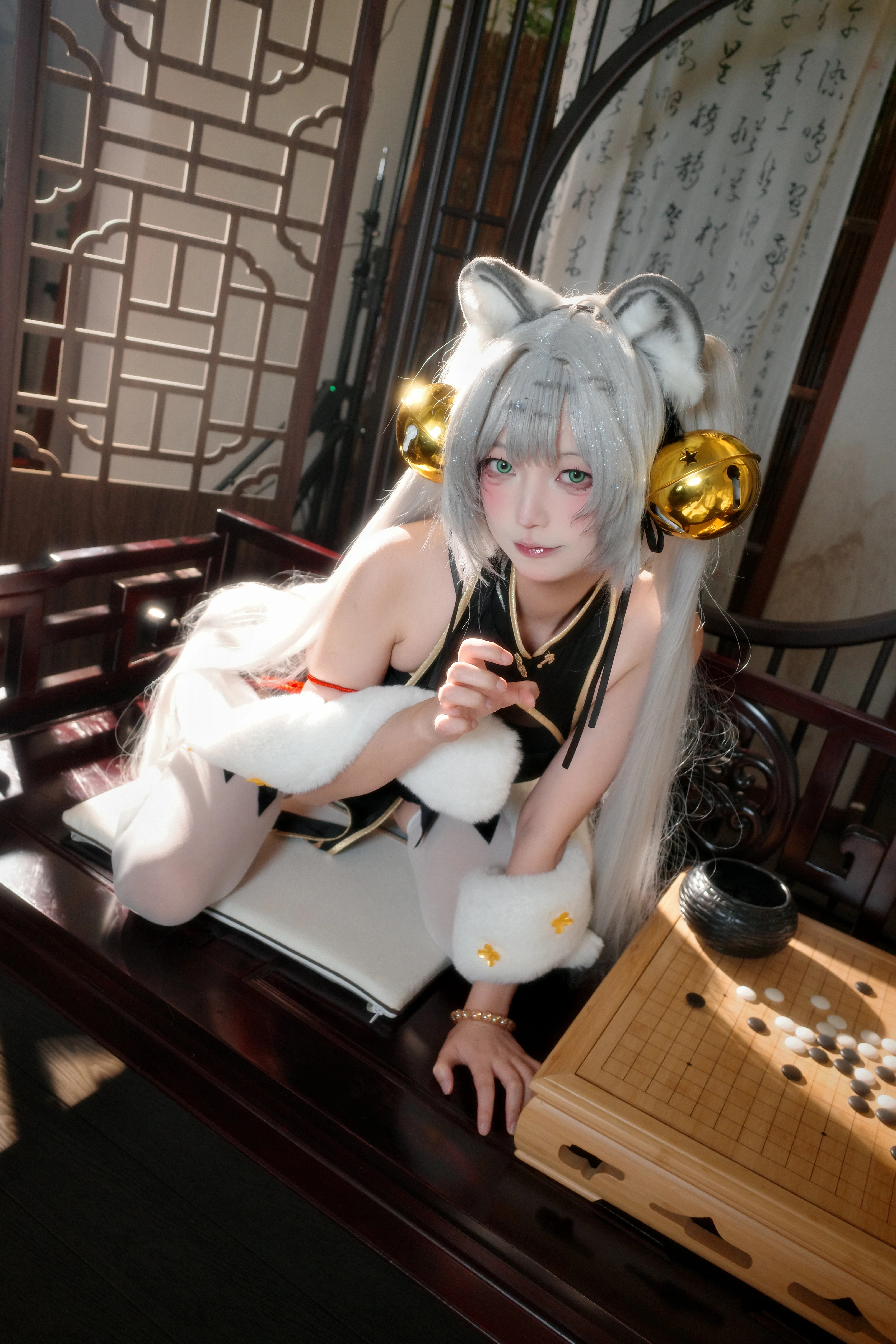 【国风兽耳cos】古风庭院里的治愈猫大王 - 第 2 张