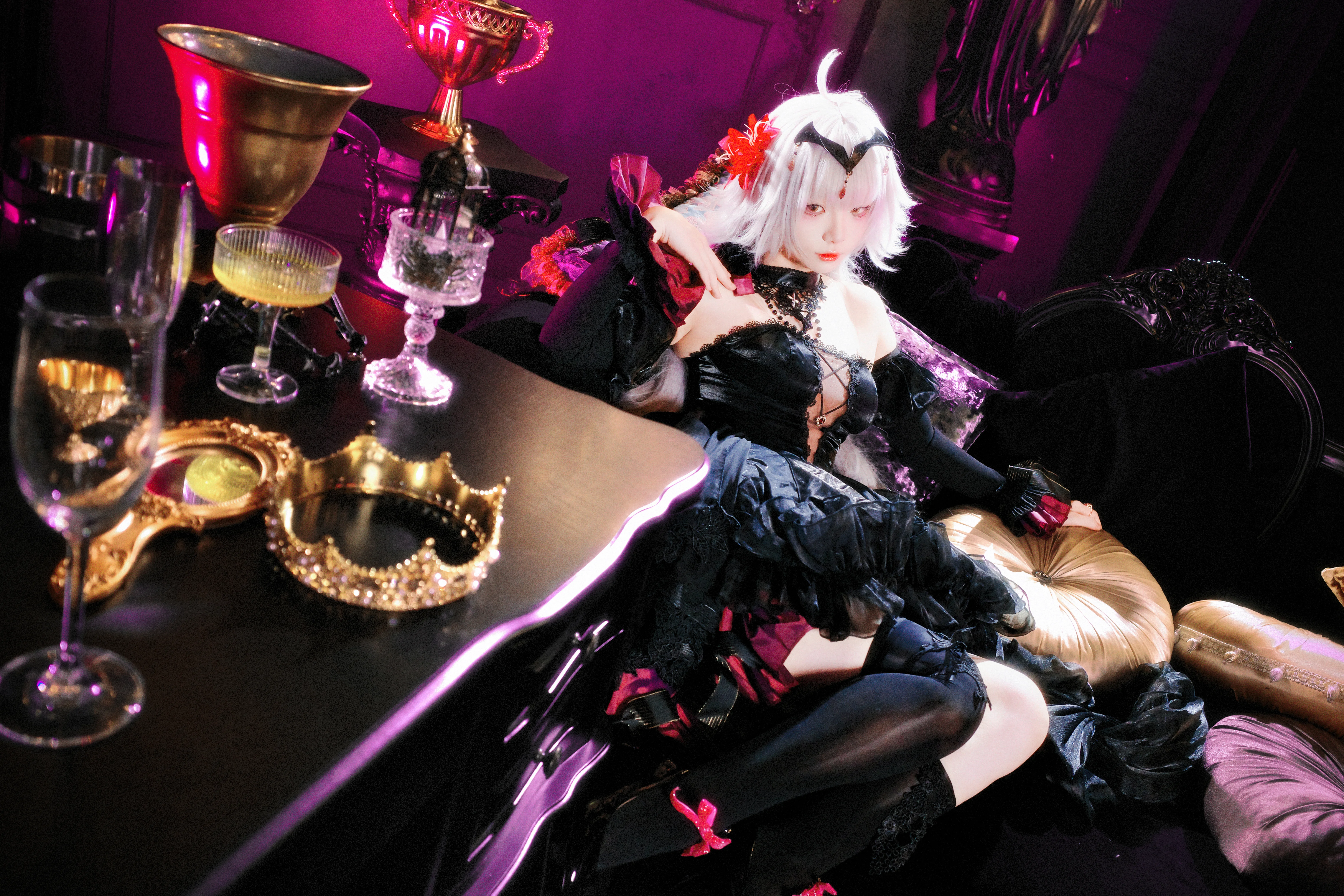 【黑贞德cos】Fate/Grand Order新春礼服的暗黑哥特风 - 第 2 张