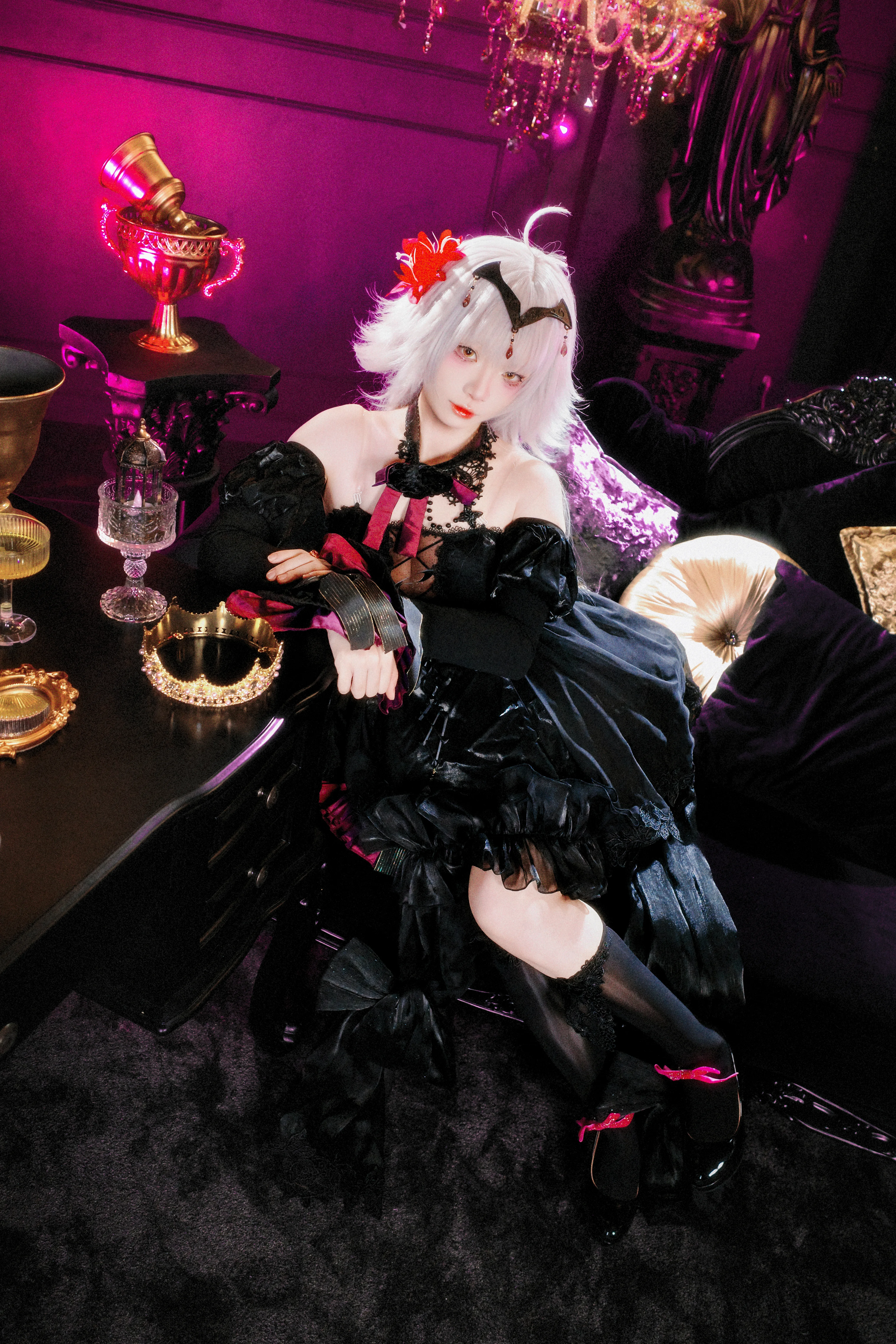 【黑贞德cos】Fate/Grand Order新春礼服的暗黑哥特风 - 第 5 张