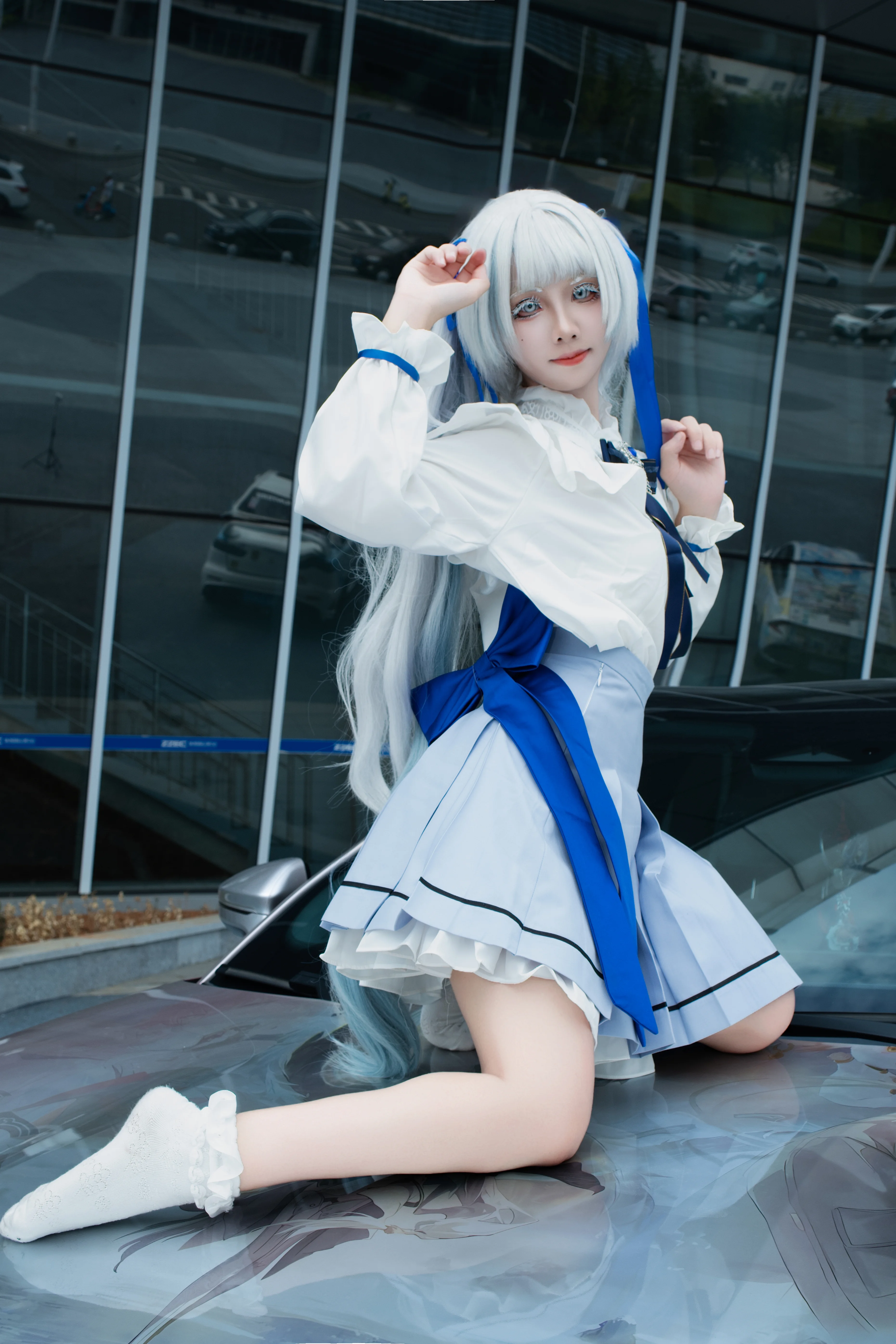 【今汐コスプレ】鳴潮に広がる白と青、コスプレ会場写真の共有 - 2 枚目