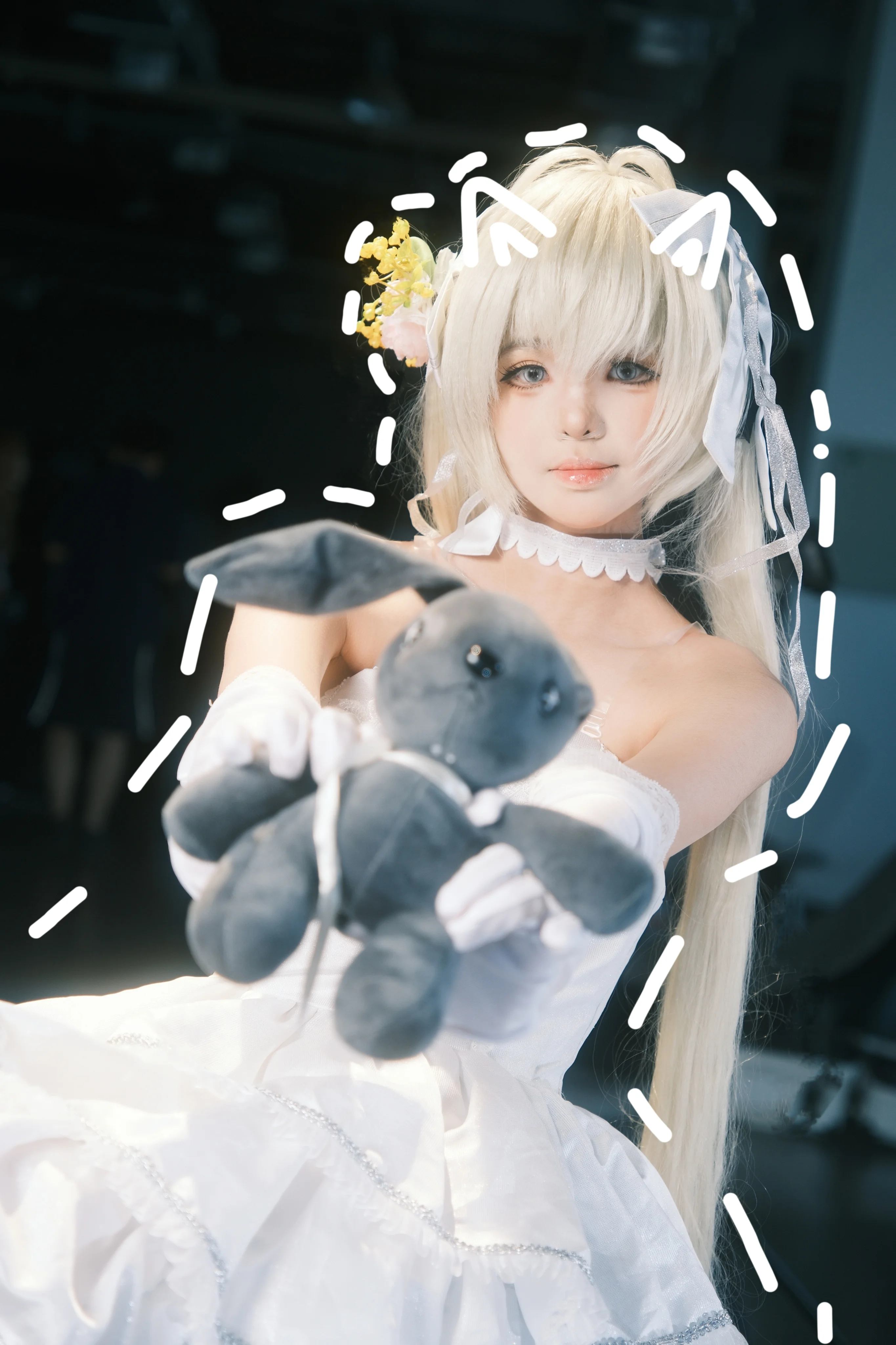 【穹妹cos】缘之空漫展现场白色套装的拍摄记录 - 第 1 张