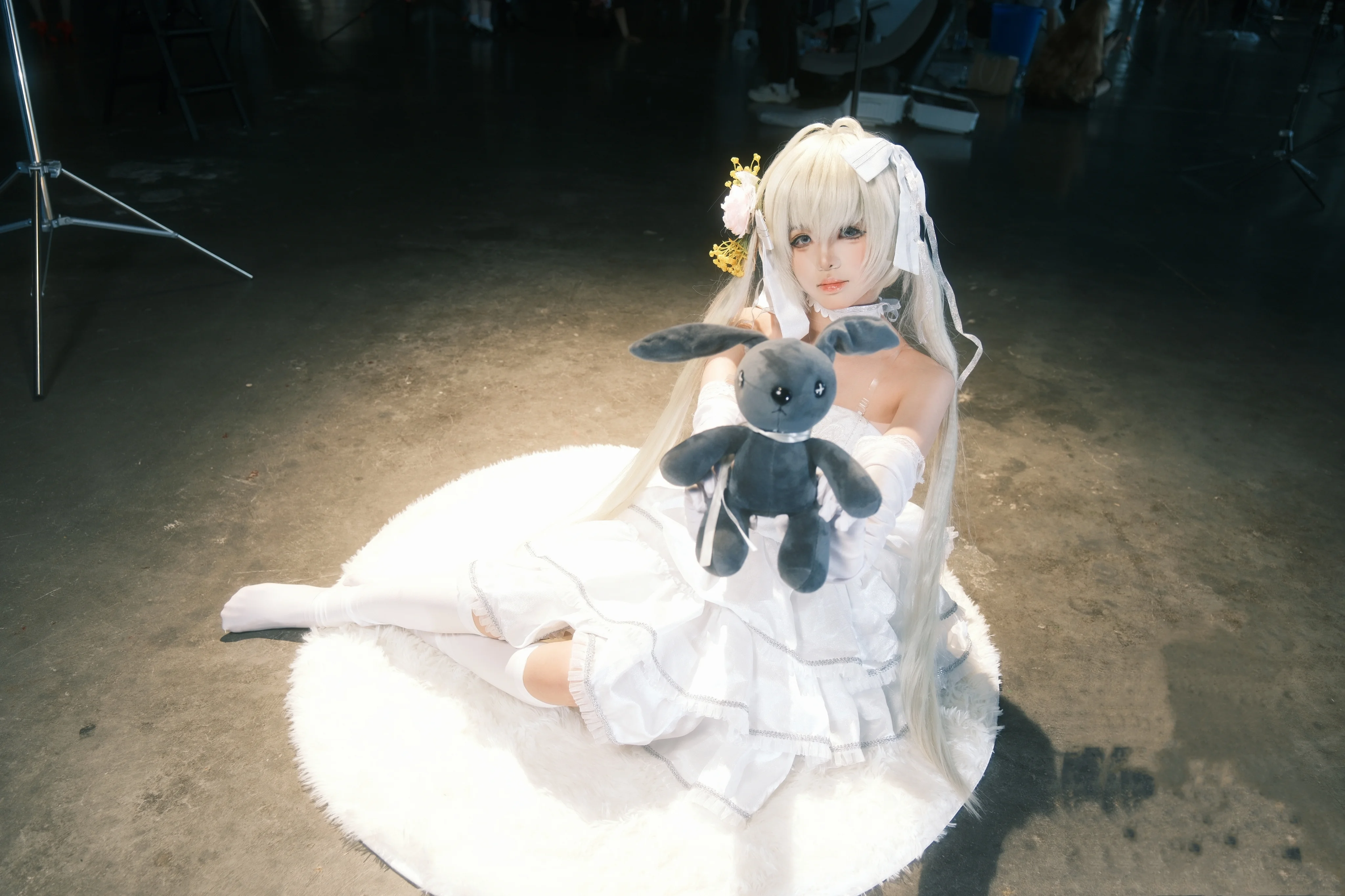 【穹妹cos】缘之空漫展现场白色套装的拍摄记录 - 第 2 张