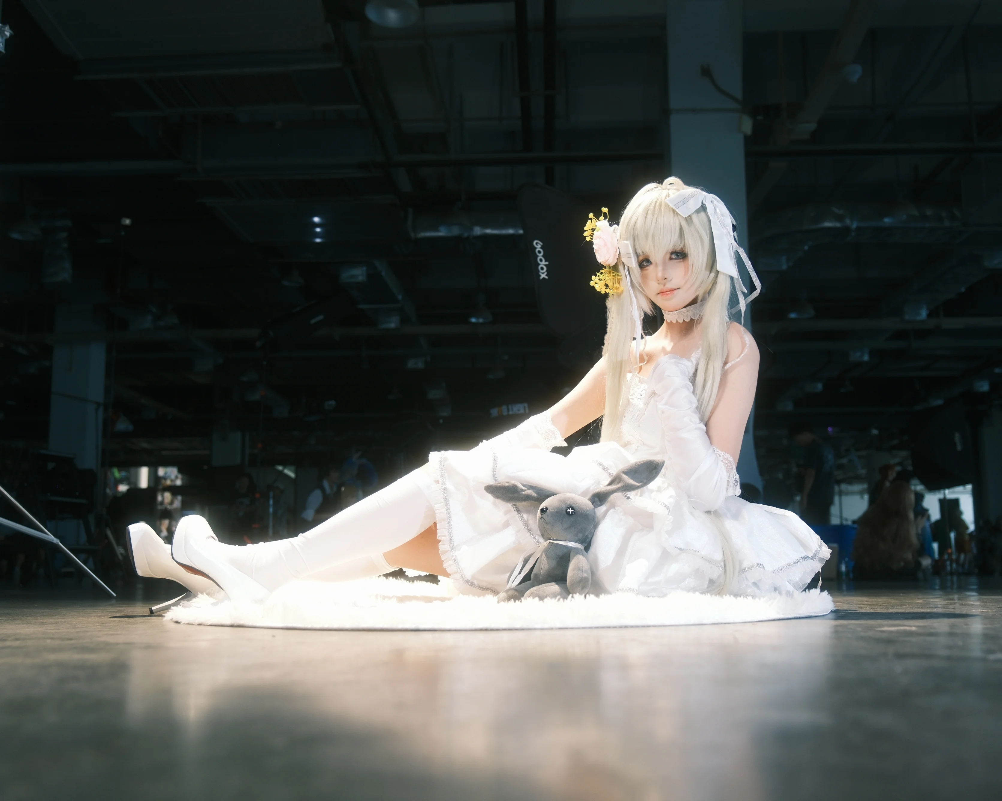 【穹妹cos】缘之空漫展现场白色套装的拍摄记录 - 第 3 张