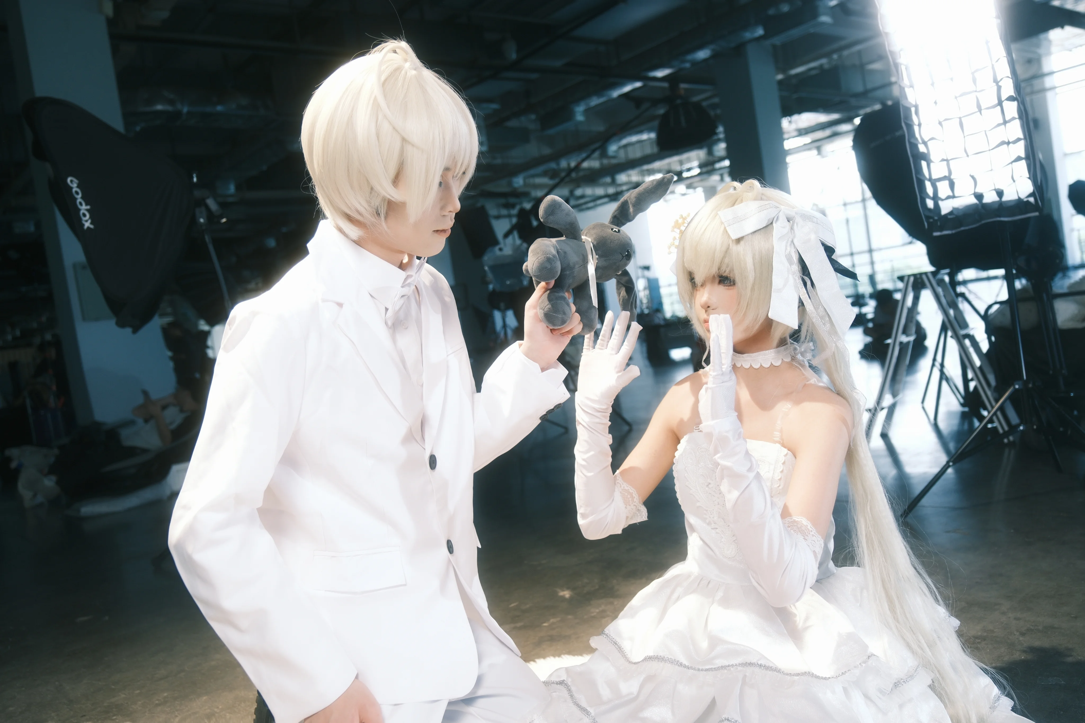 【穹妹cos】缘之空漫展现场白色套装的拍摄记录 - 第 6 张