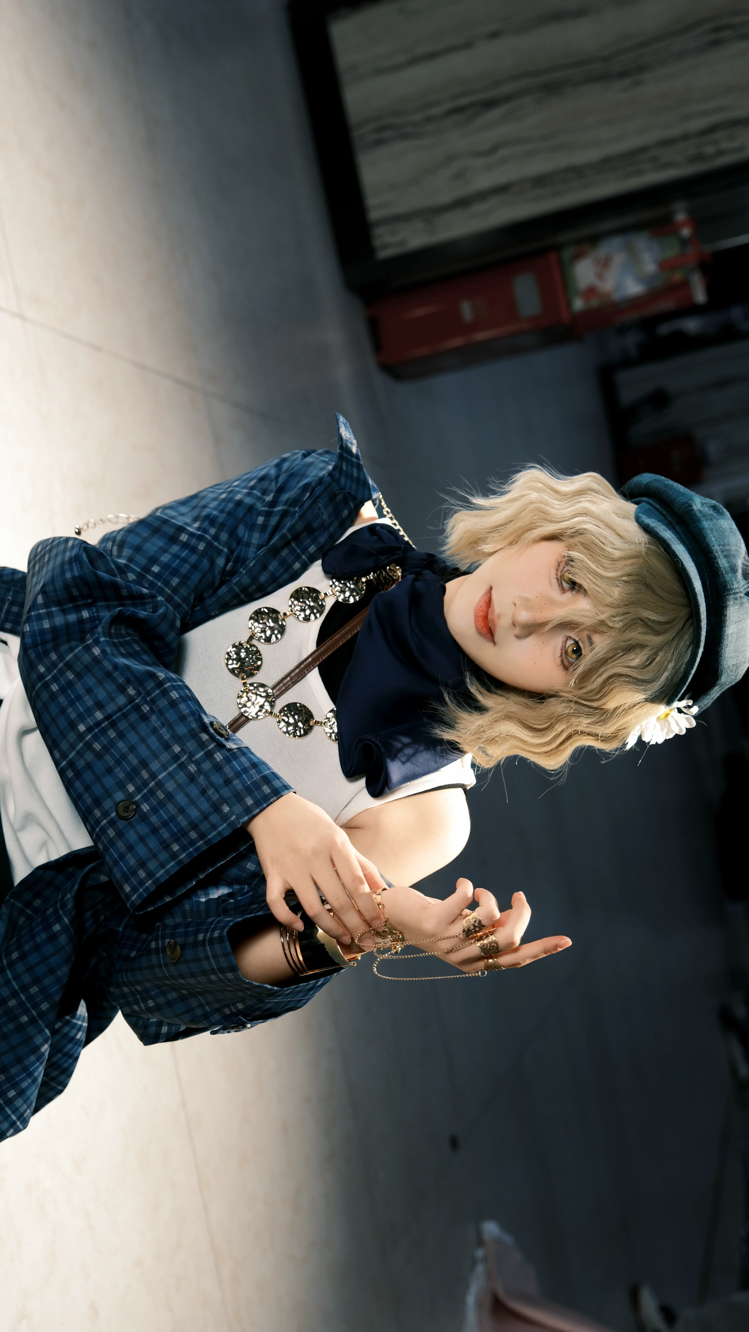 【重返未来1999cos】蓝白格纹与雏菊组合，记录长沙ONLY漫展返图 - 第 6 张
