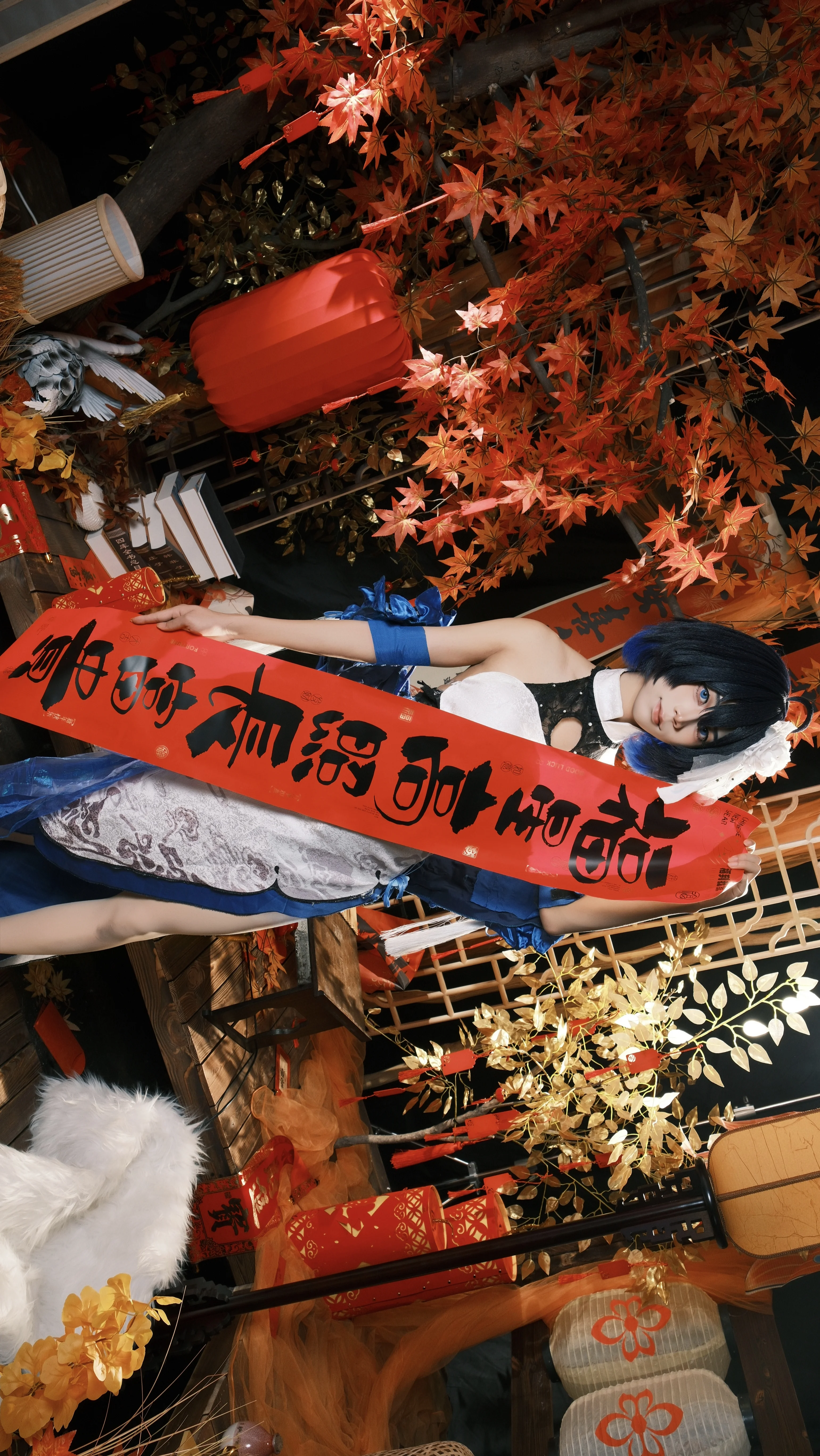 【希儿cos】在红枫与灯笼下，捕捉崩坏3里的勇敢瞬间 - 第 4 张