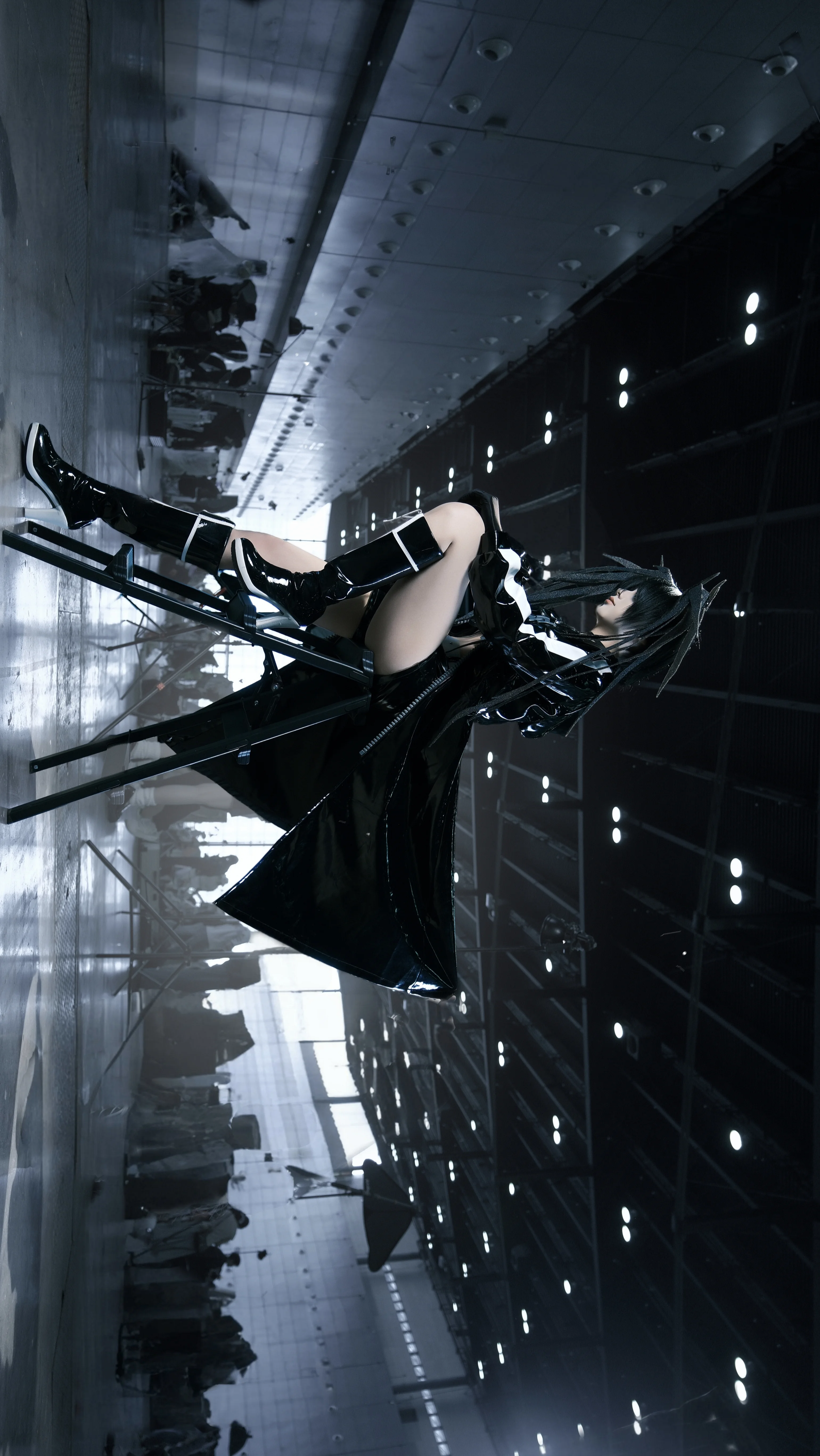 【黑岩射手cos】BLACK★ROCK SHOOTER 漆皮风衣与重型火炮的现场实录 - 第 3 张
