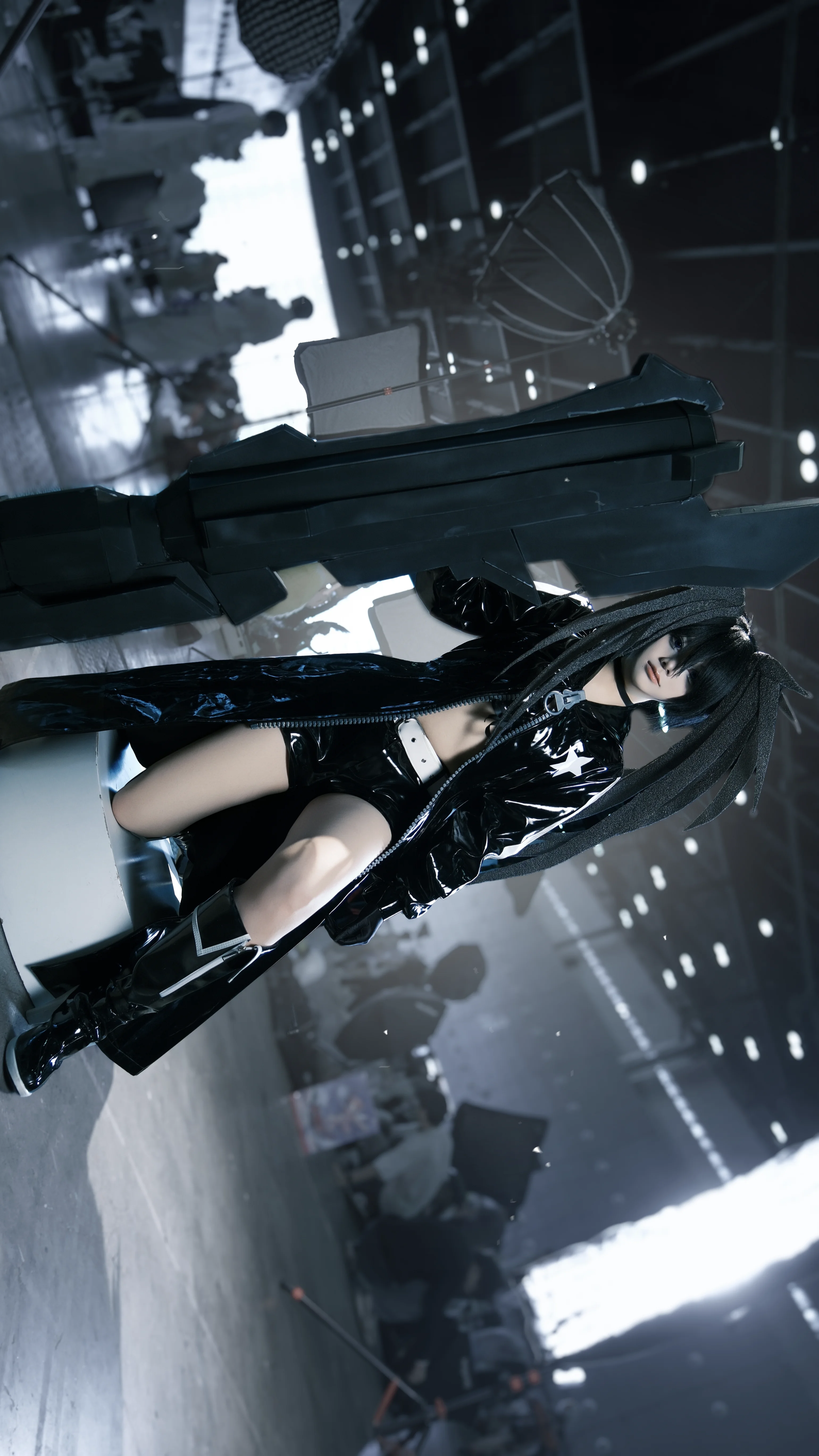 【黑岩射手cos】BLACK★ROCK SHOOTER 漆皮风衣与重型火炮的现场实录