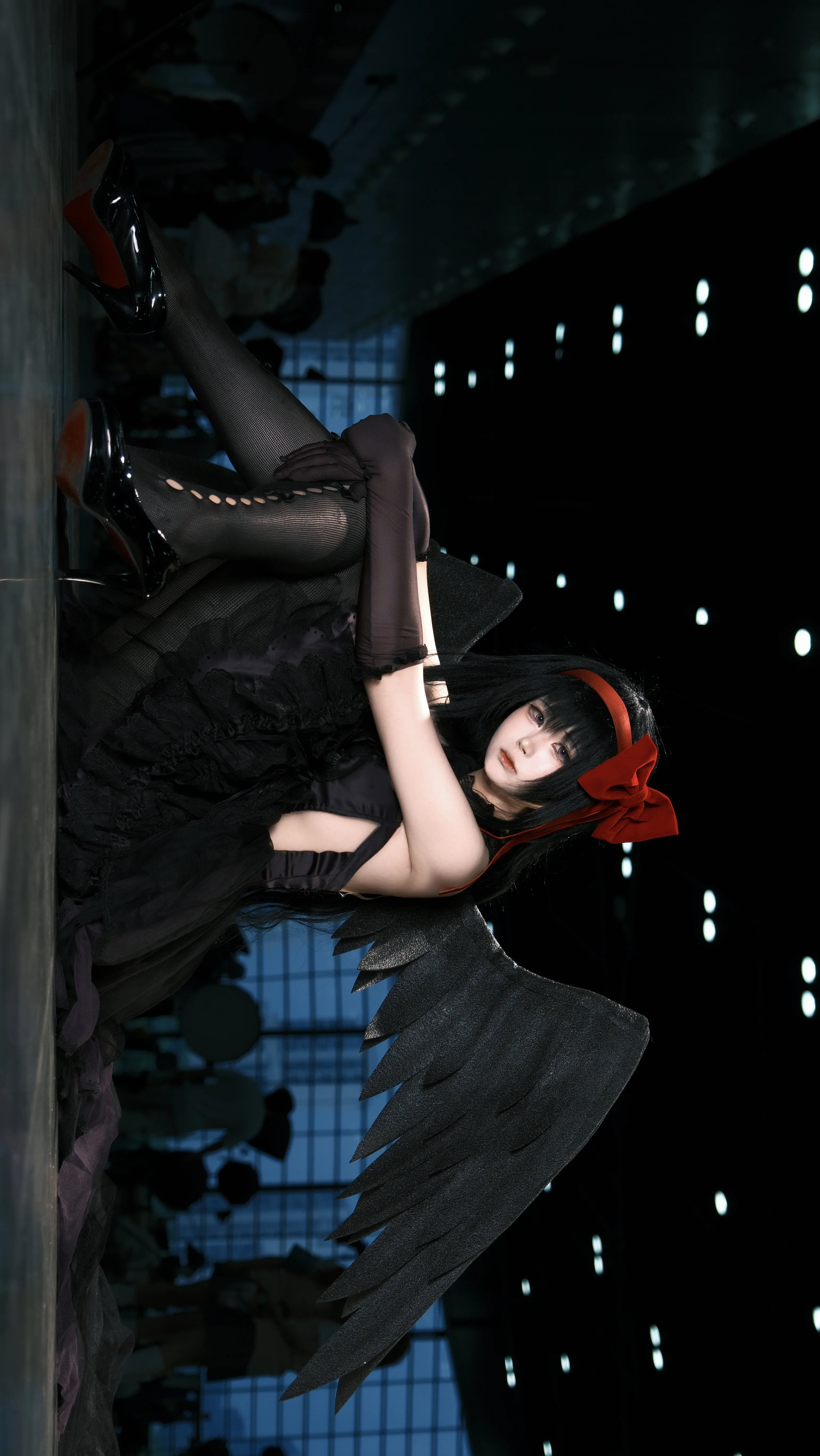 【晓美焰cos】魔法少女小圆，黑翼与红蝶的暗影定格