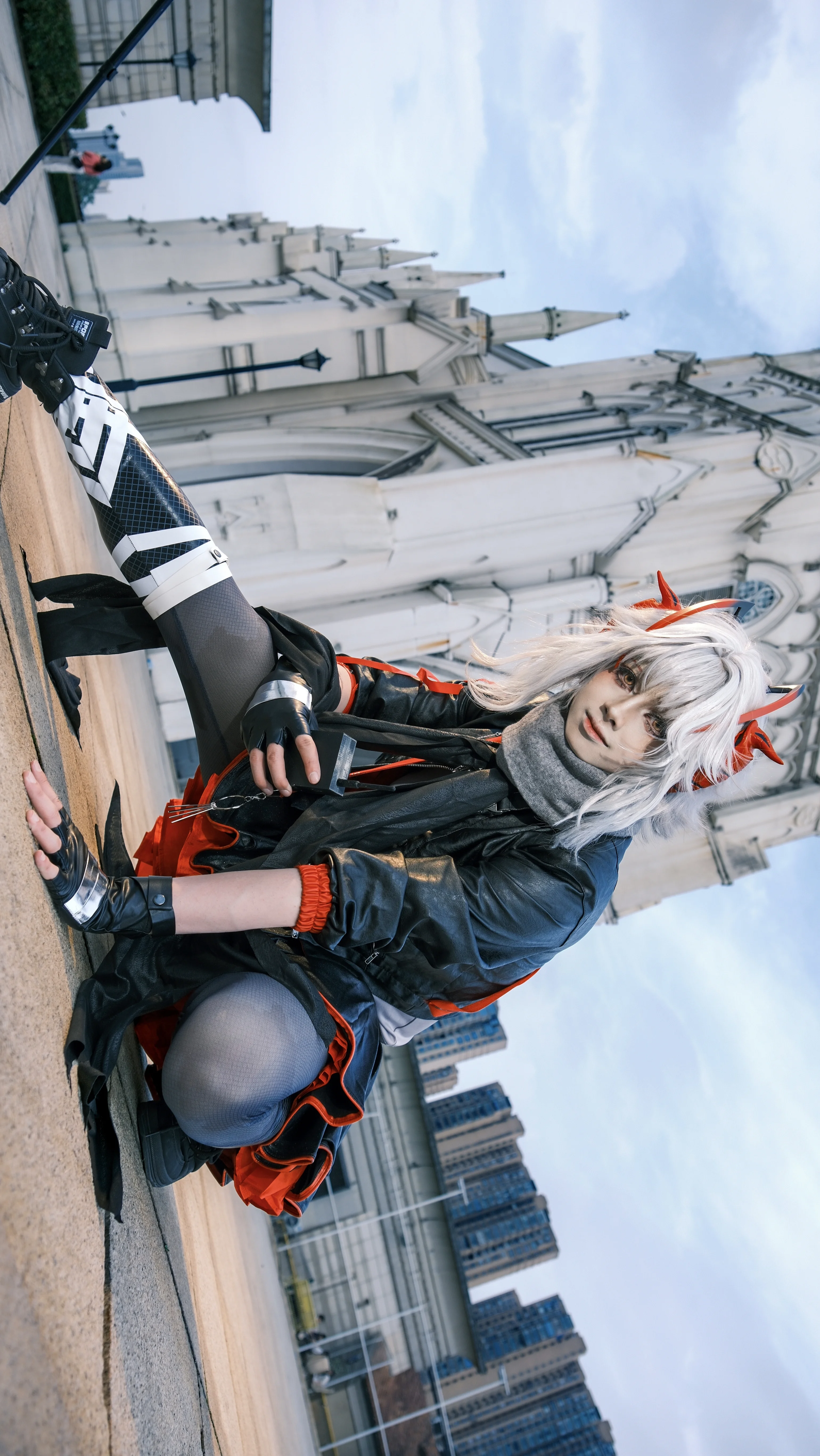 【W cos】明日方舟战术少女，教堂前的实战氛围