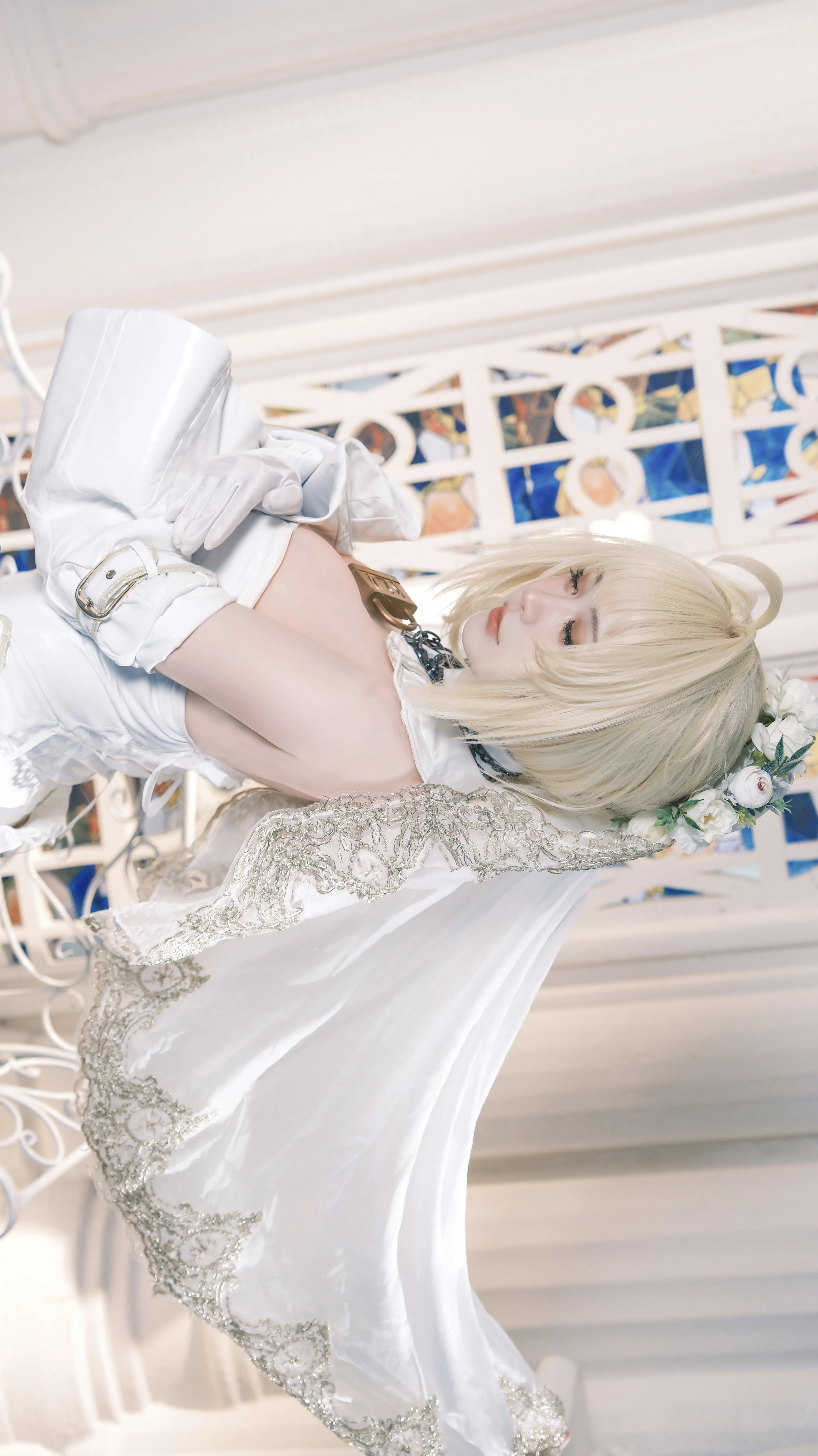 【花嫁尼禄cos】FGO白色花嫁的优雅与锋芒 - 第 2 张