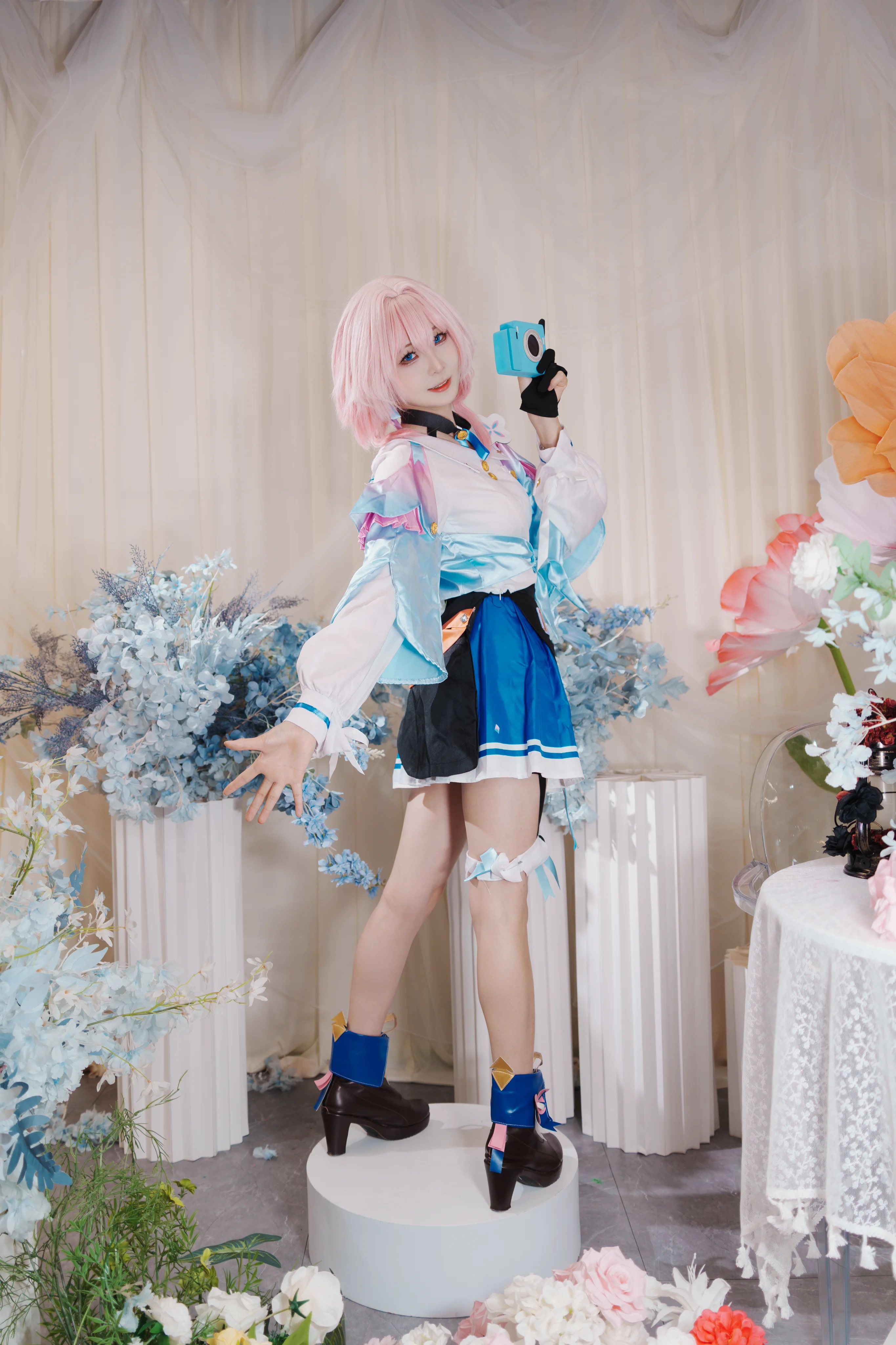 【三月七cos】崩坏星穹铁道里的少女感，被这组照片留住了 - 第 3 张